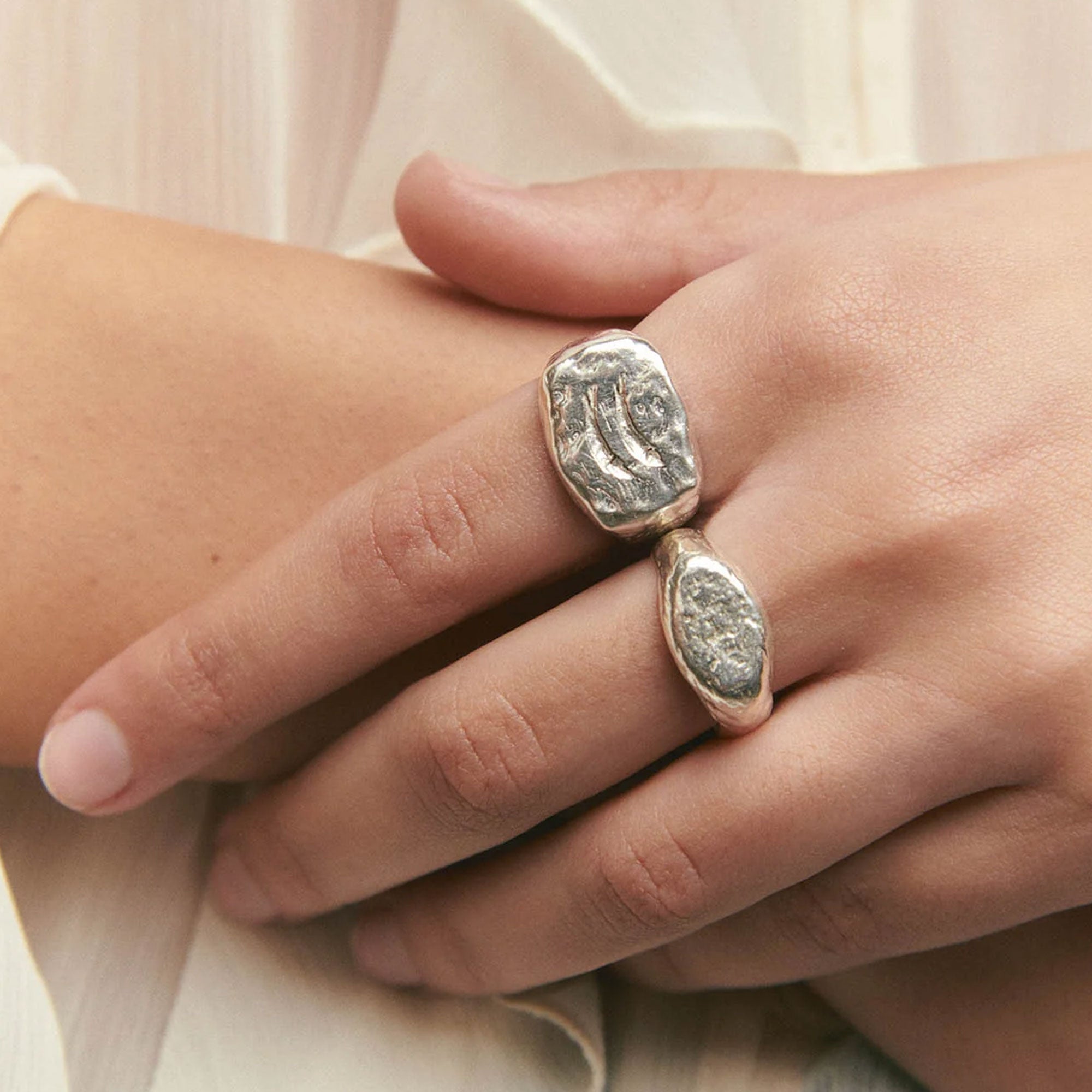 Alhaja Ring Origen Signet, Silber