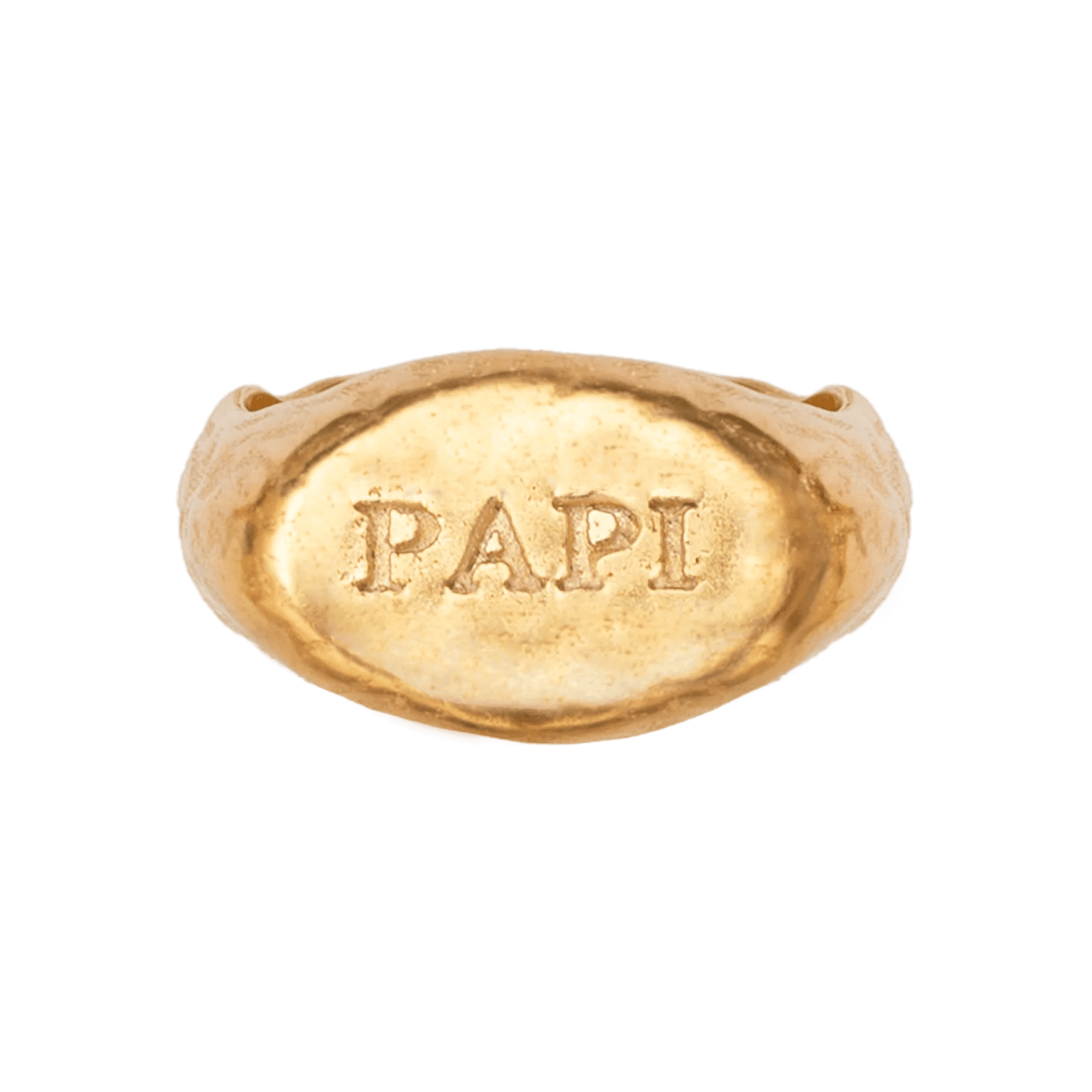 Alhaja Ring Papi Signet, vergoldet