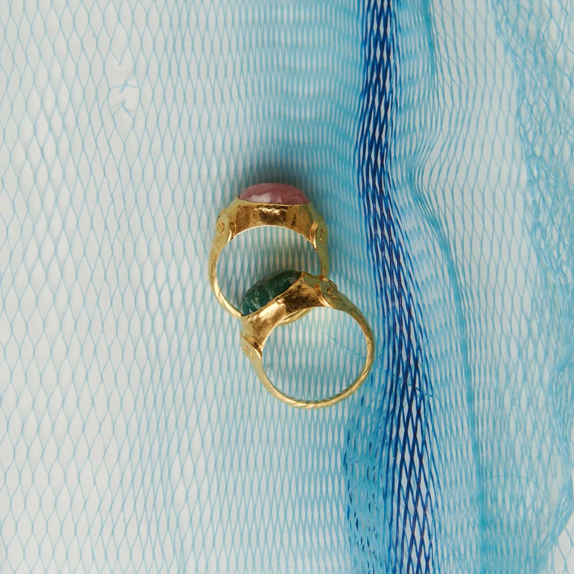 Alhaja Ring Persia Verde, vergoldet 50, Ø innen ca. 15,9 mm