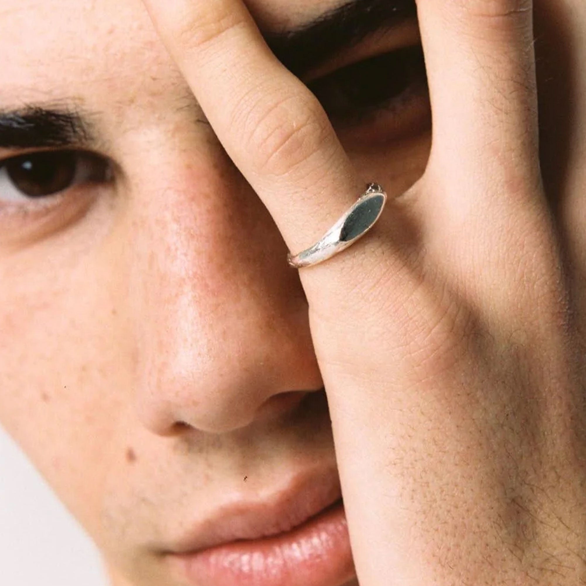 Alhaja Ring Petit Signet, Silber