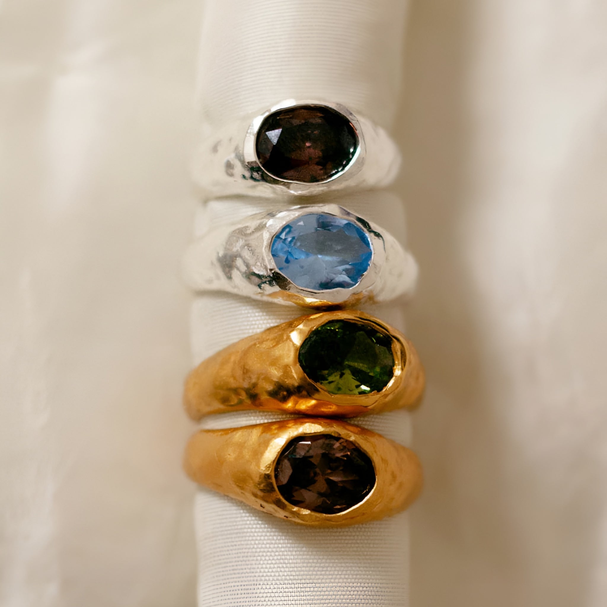 Alhaja Ring Positano, Silber caramelo