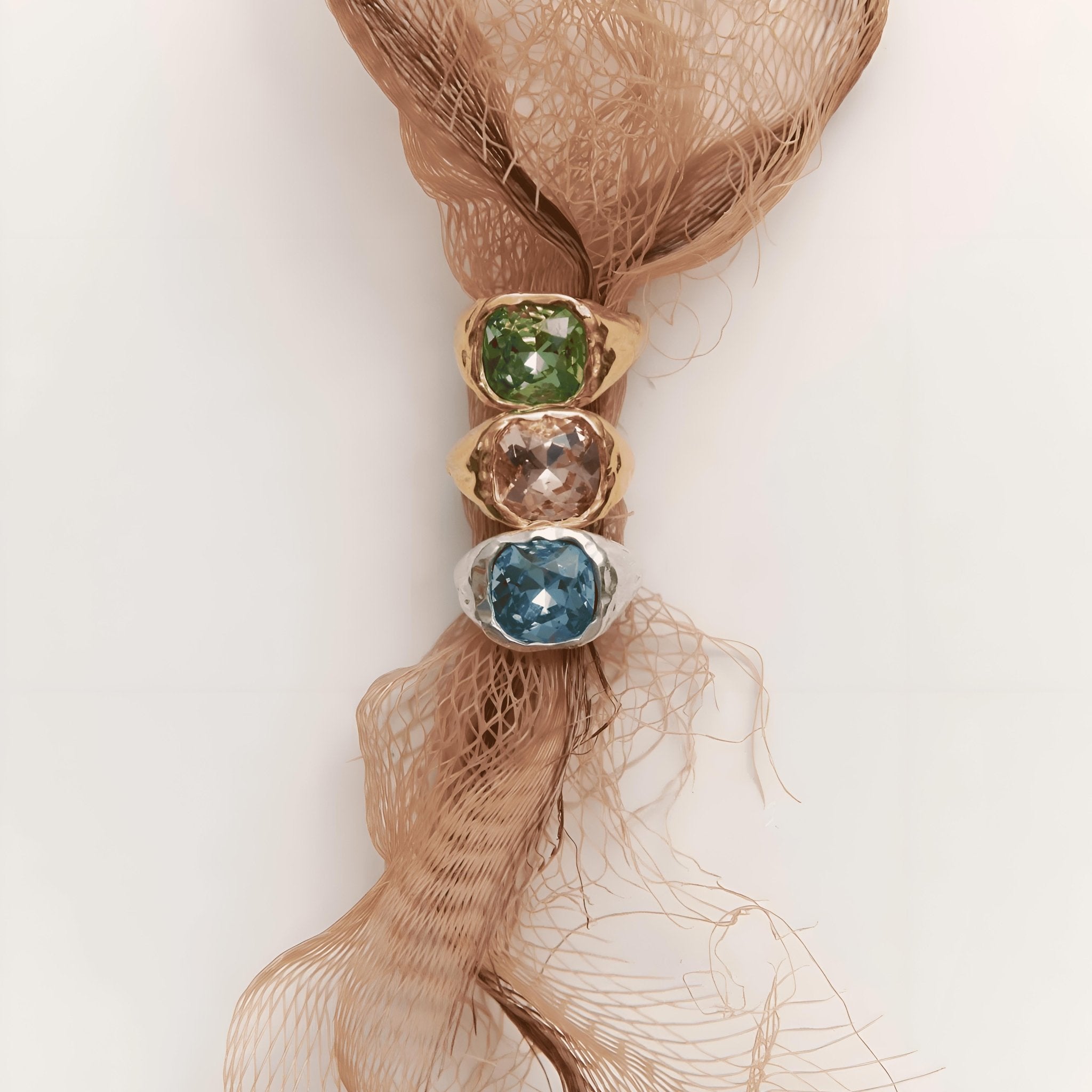 Alhaja Ring Salina Verde que te quiero verde, vergoldet 50, Ø innen ca. 15,9 mm