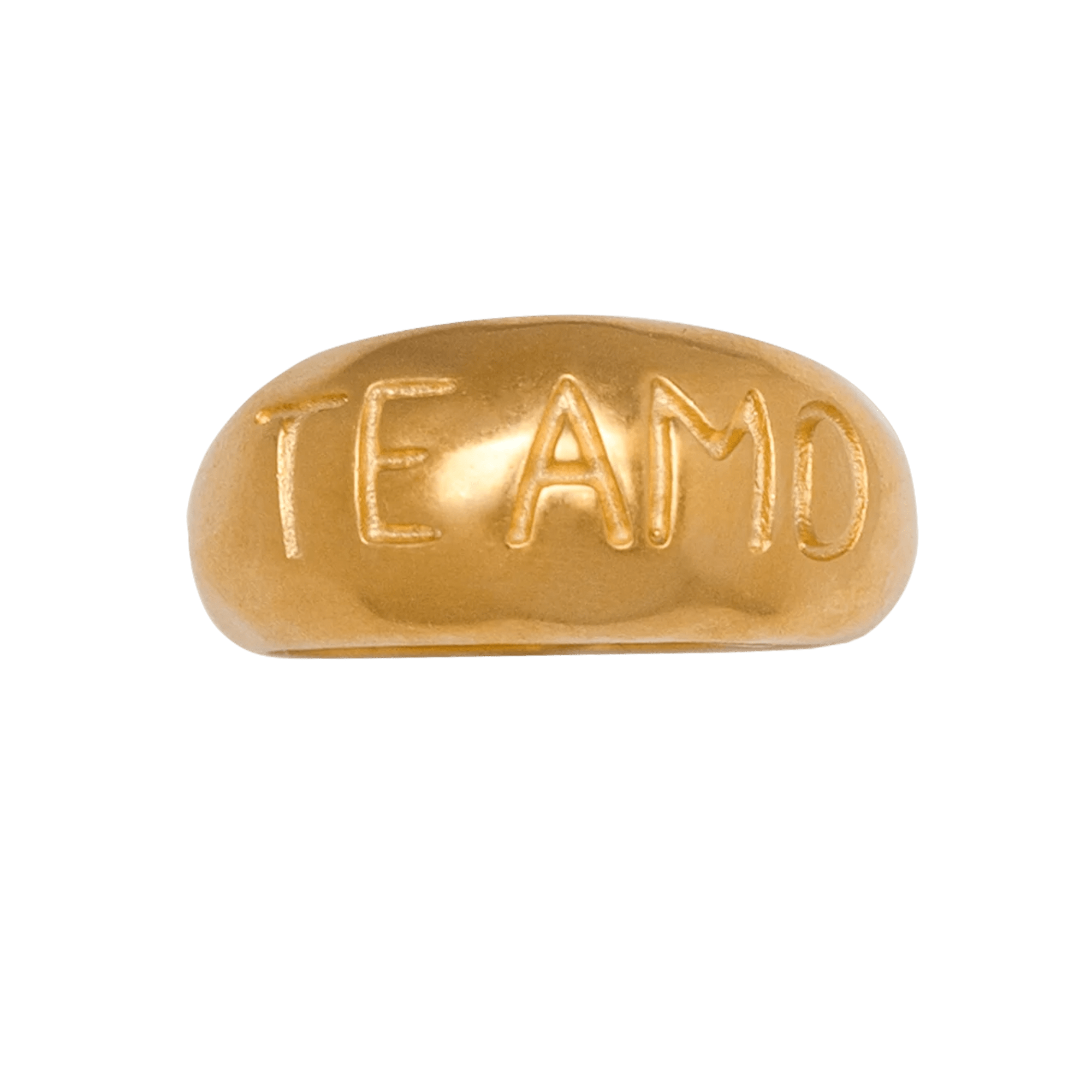 Alhaja Ring Te Amo, vergoldet