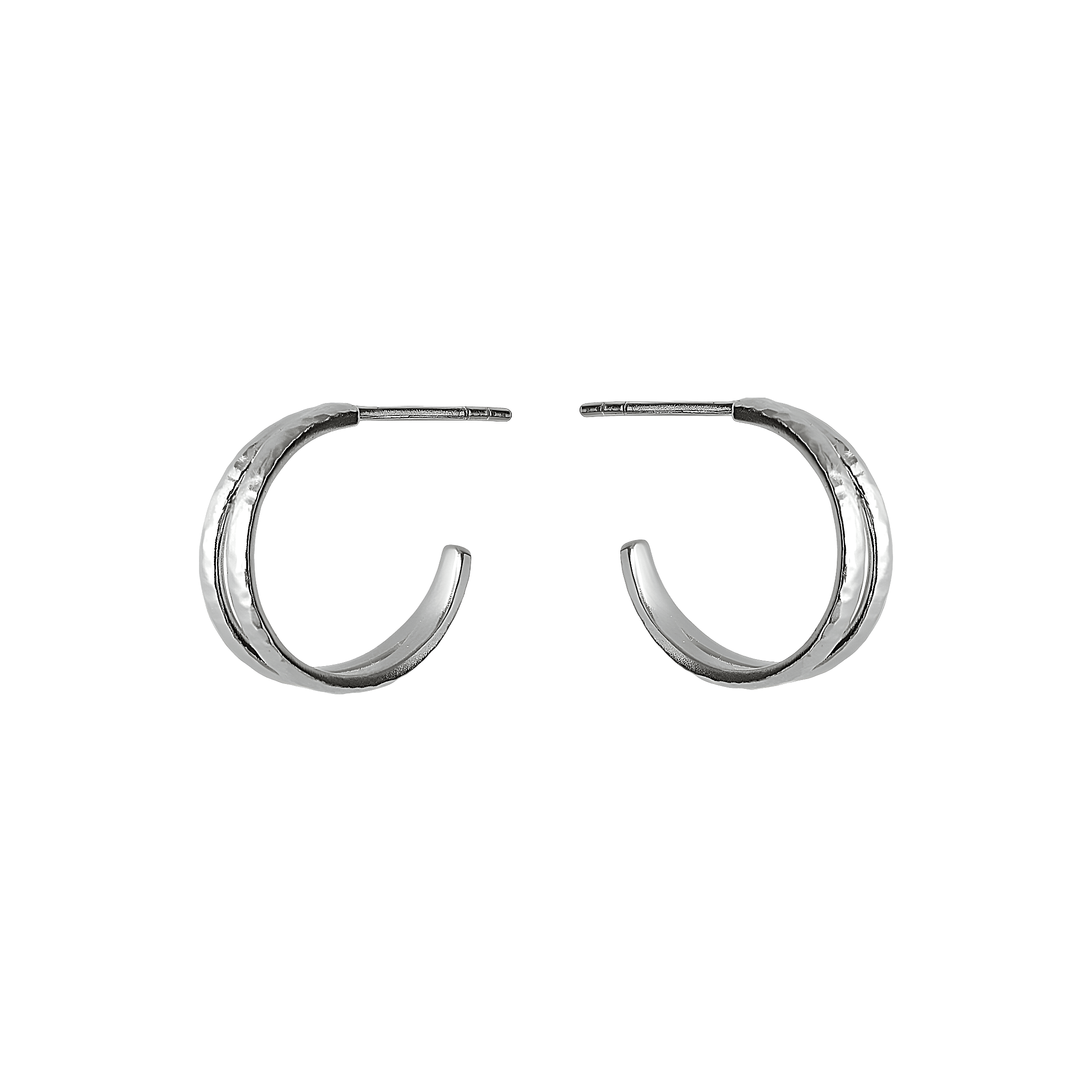 Pernille Corydon Creolen Poetry Hoops, Silber