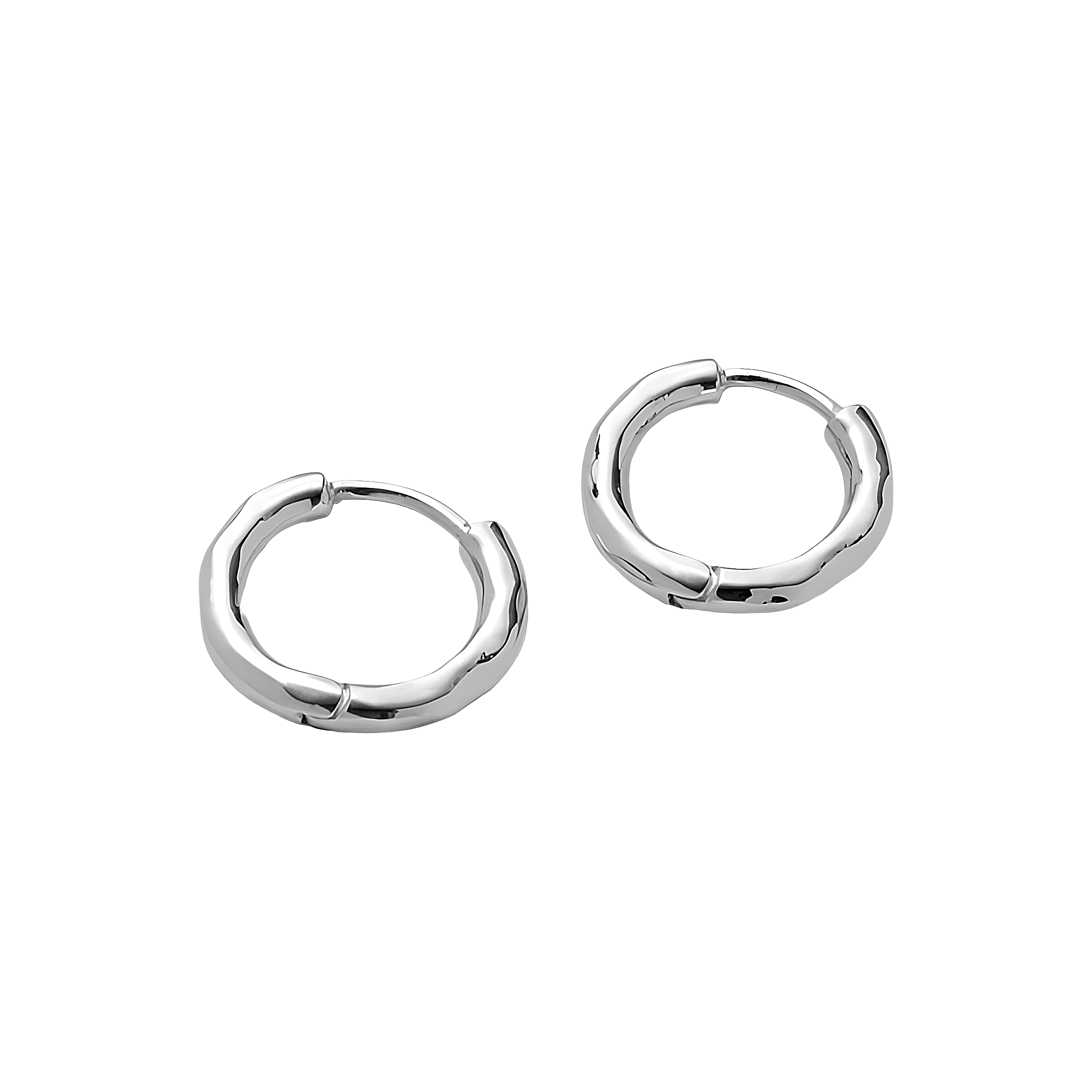 Pernille Corydon Creolen Small Spirit Huggies, versilbert