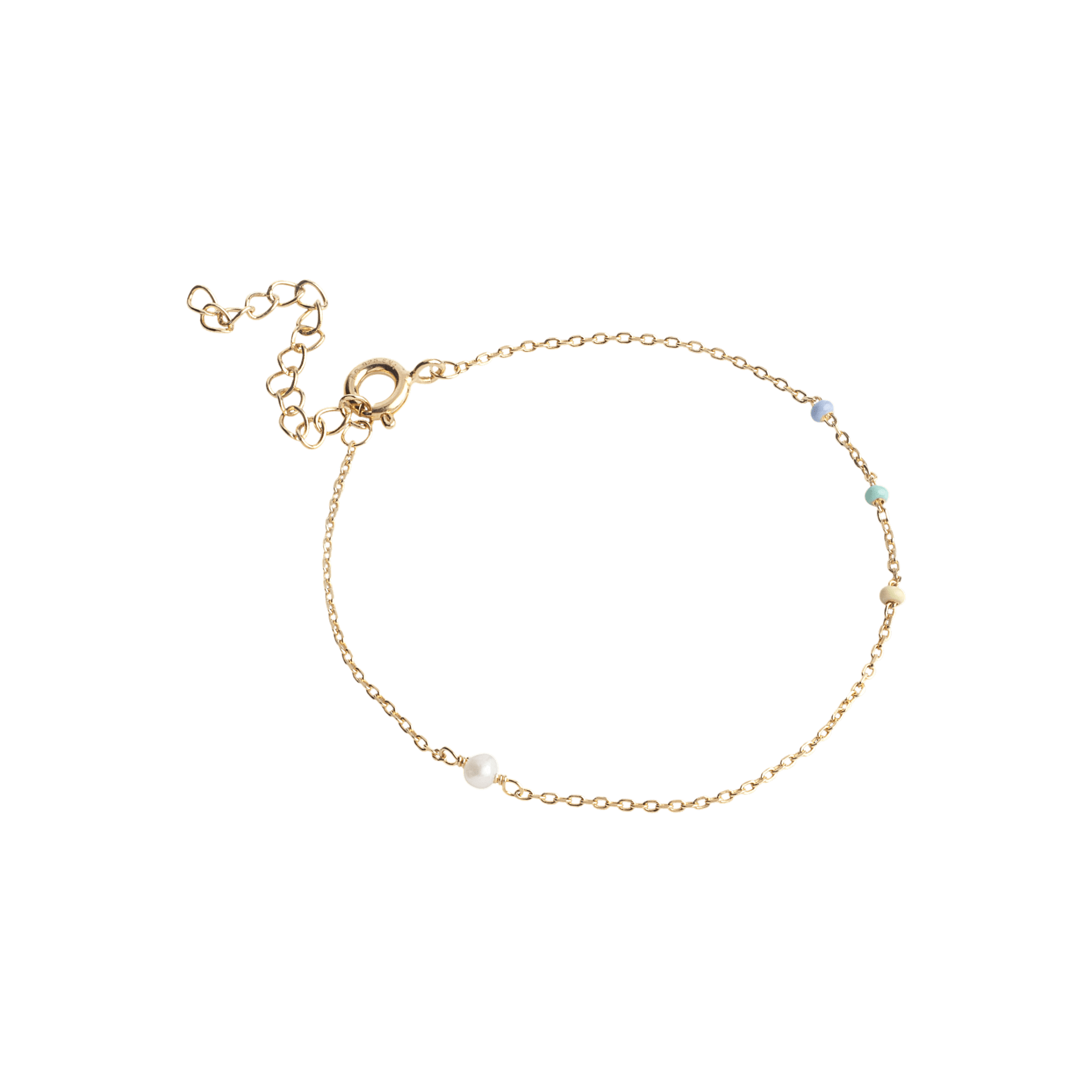 Enamel Copenhagen Armband Lola Simple, Citrus Sky, vergoldet