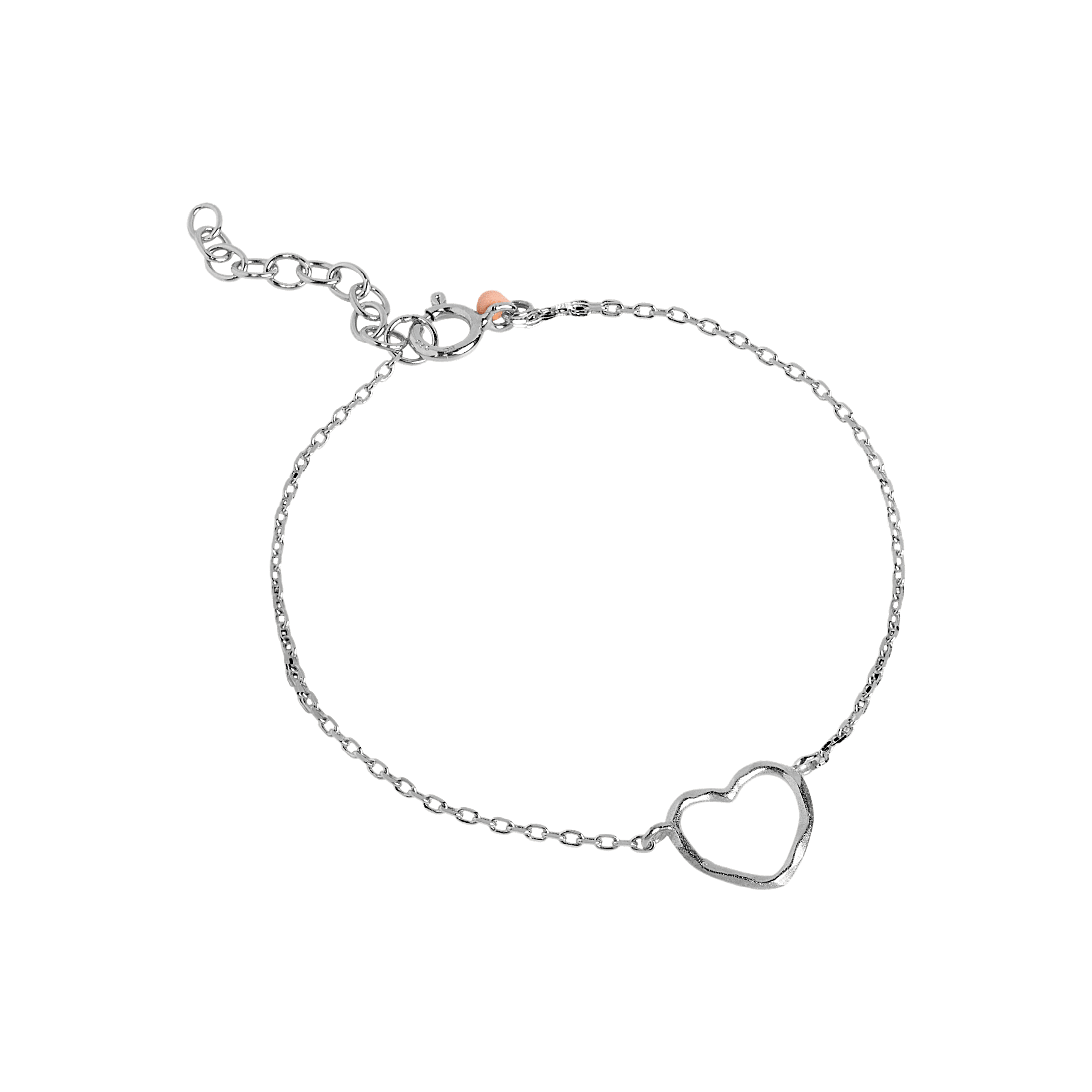 Enamel Copenhagen Armband Organic Heart, Silber