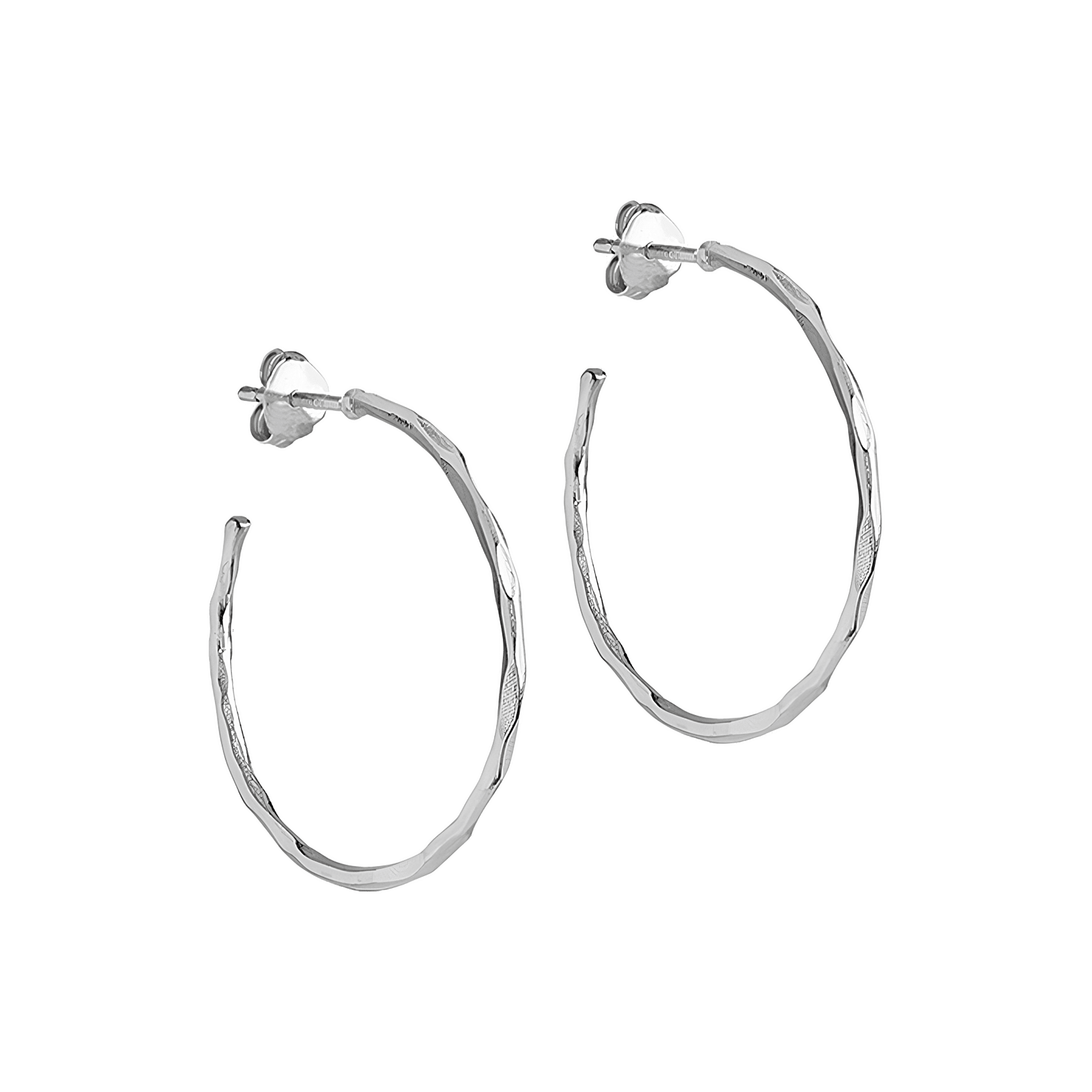 Enamel Copenhagen Creolen Organic Arena Medium, Silber