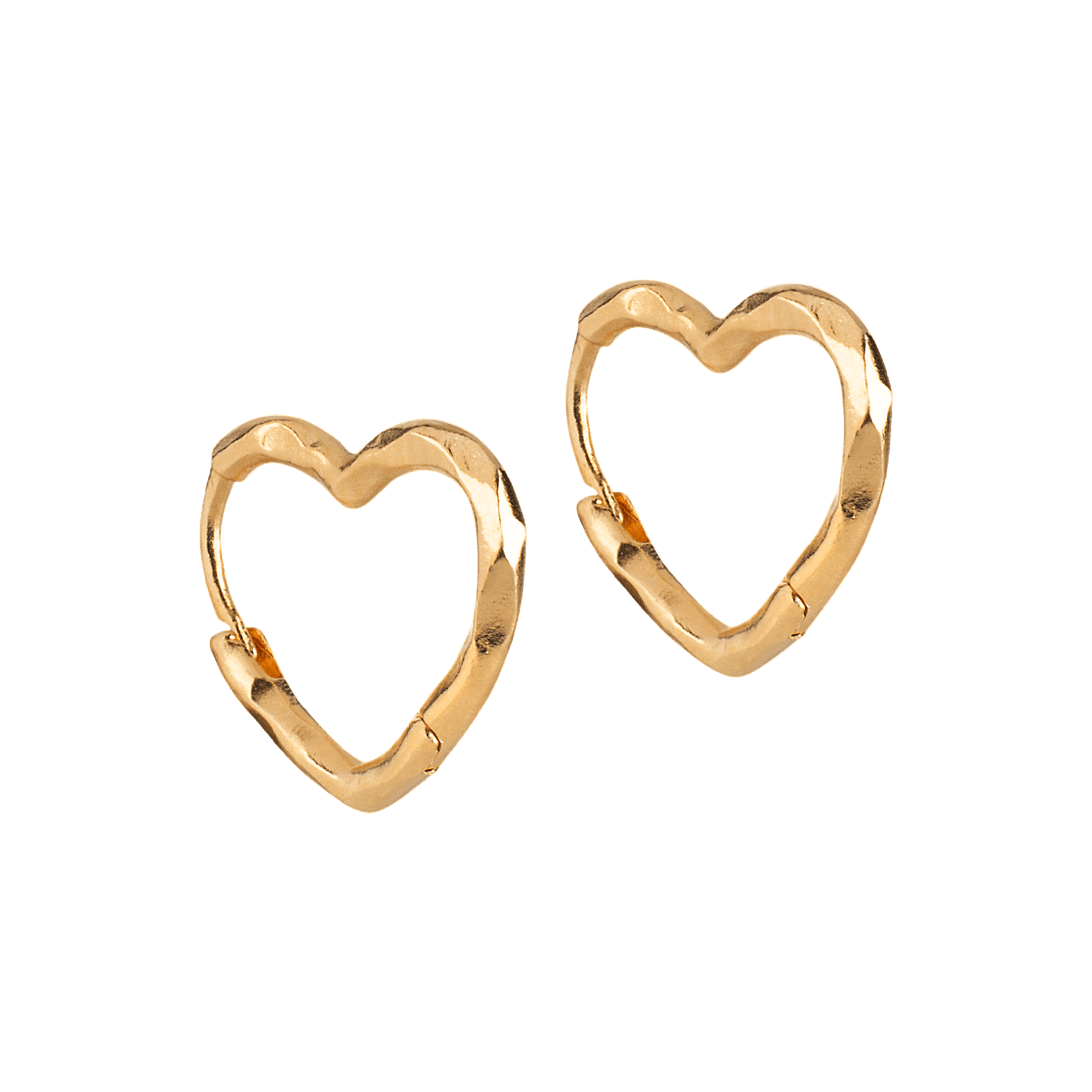 Enamel Copenhagen Creolen Organic Heart Small, vergoldet