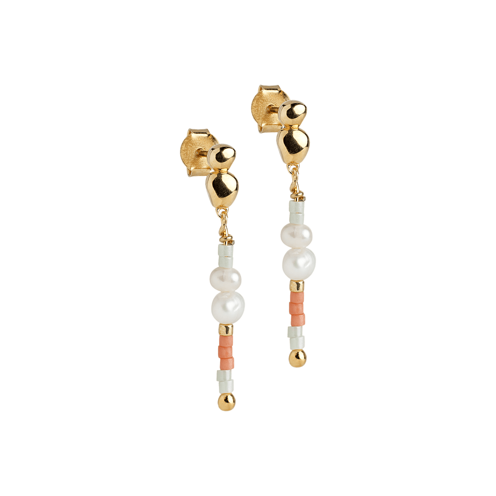 Enamel Copenhagen Ohrringe Nara Whimsically, Coralia, vergoldet