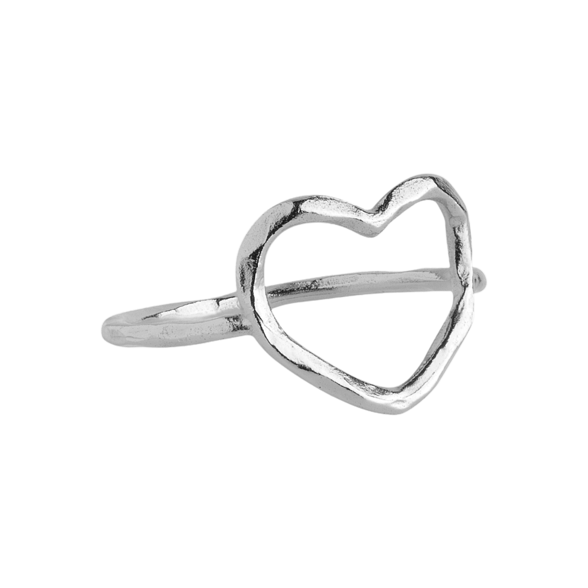 Enamel Copenhagen Ring Organic Heart, Silber 46, Ø innen ca. 14,6 mm