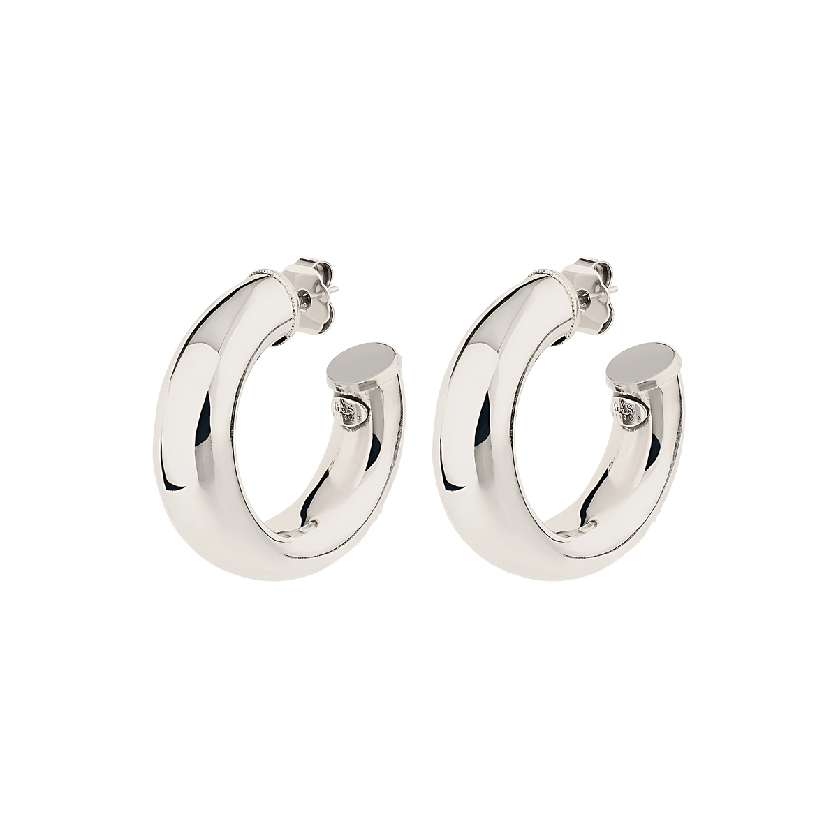 Gas Bijoux Creolen Turner, versilbert