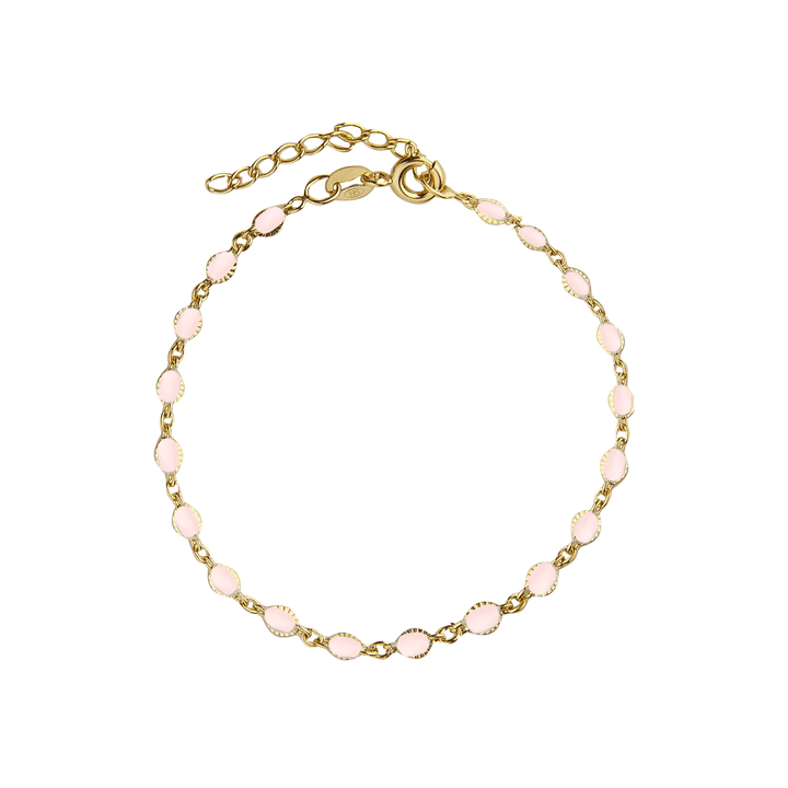 Jeberg Jewellery Armband Blush Enamel, vergoldet