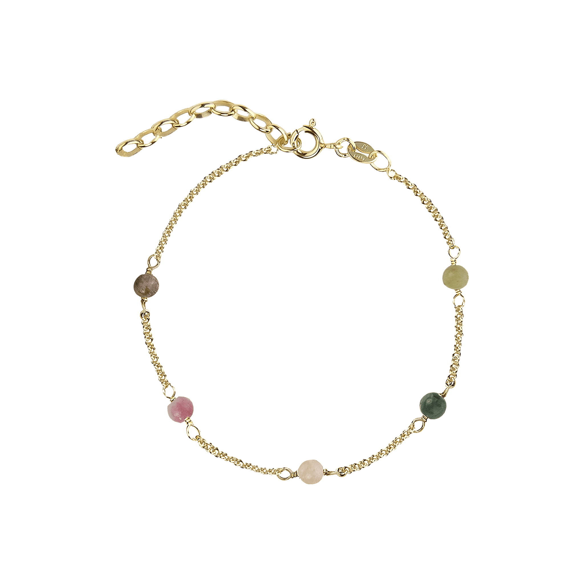 Jeberg Jewellery Armband Love Eye - Candy Mix, vergoldet