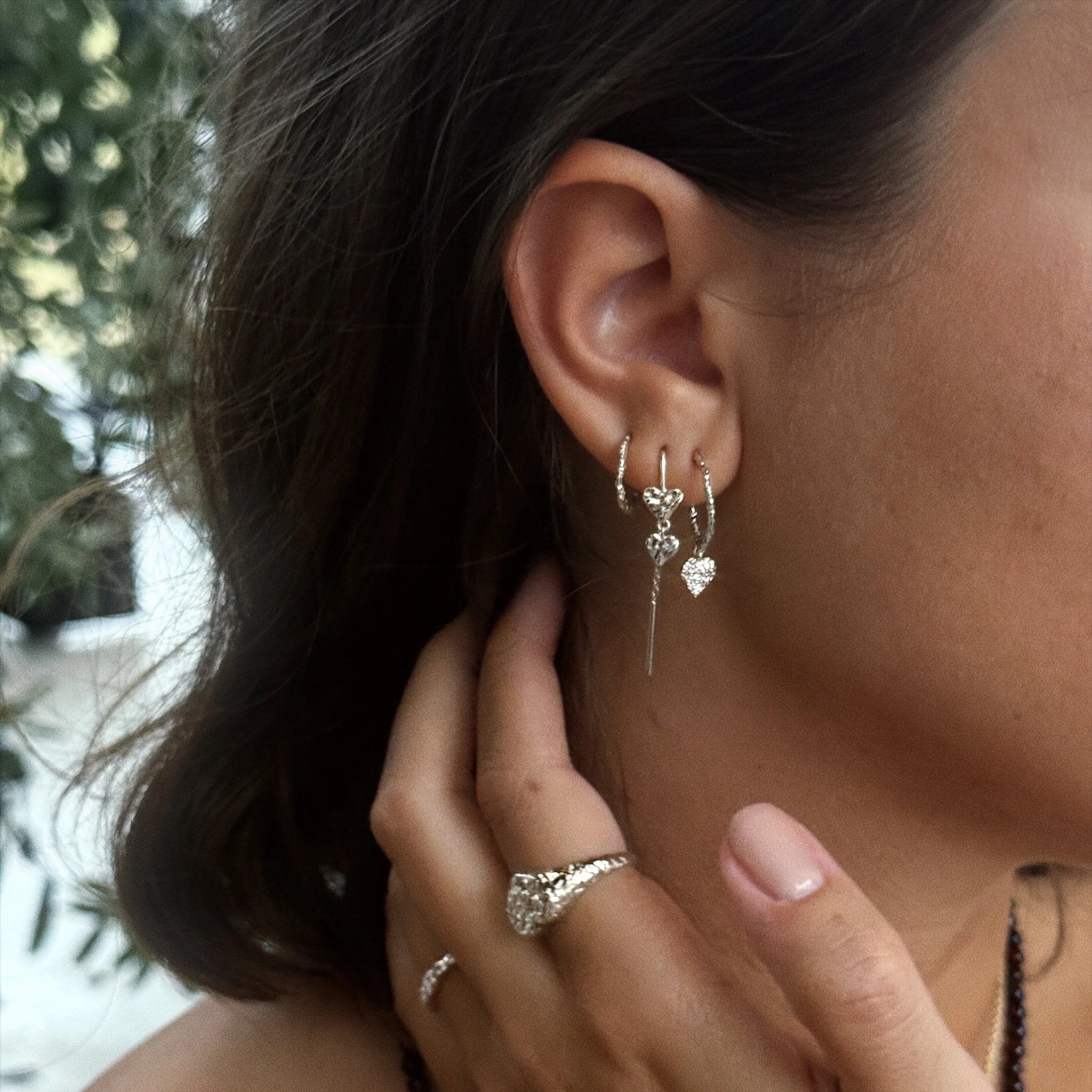 Jeberg Jewellery Creolen Holly, small, Silber