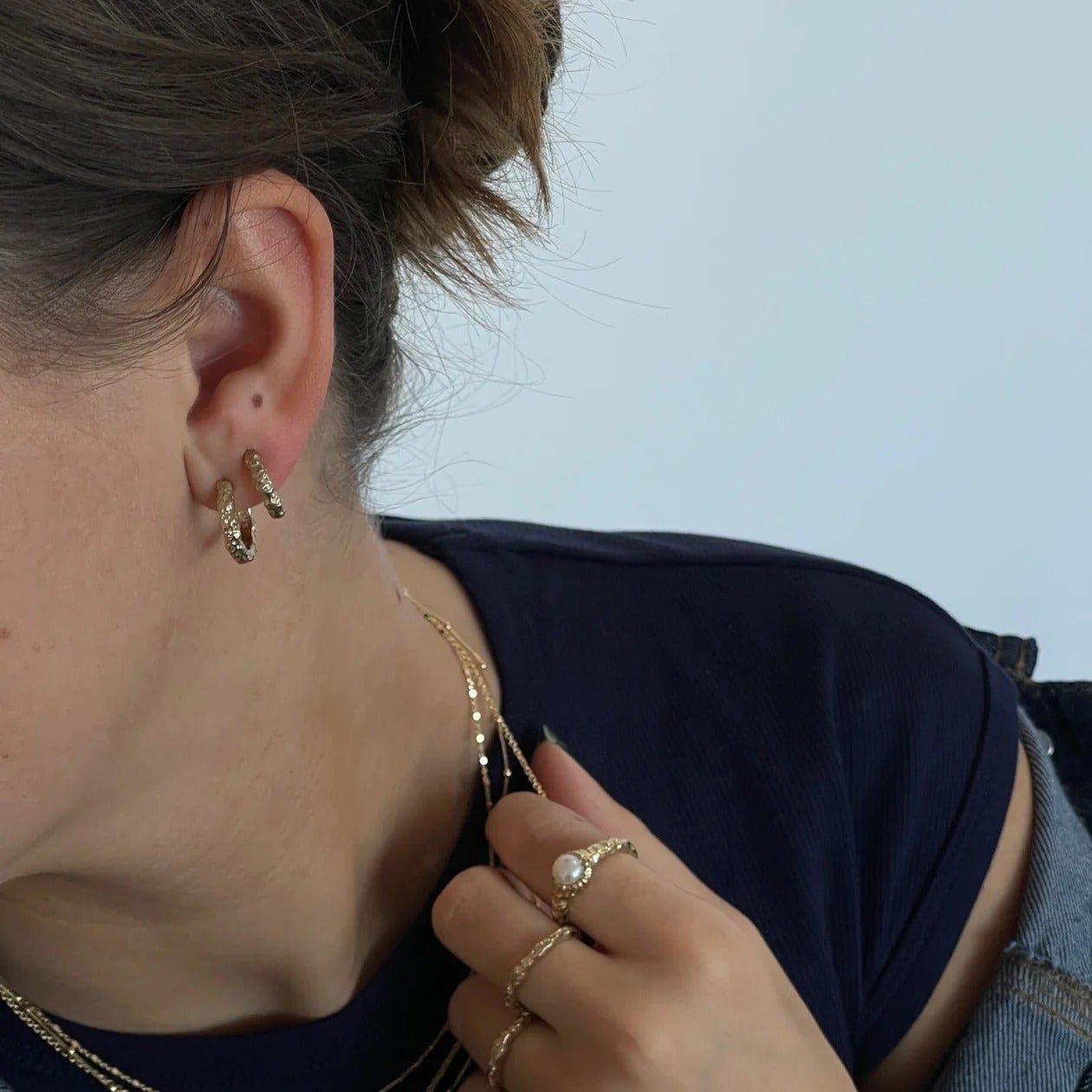 Jeberg Jewellery Creolen I AM GOLD, Silber