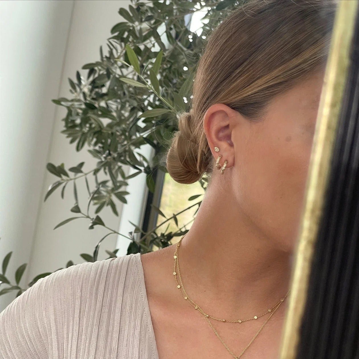 Jeberg Jewellery Creolen I AM GOLD, Silber