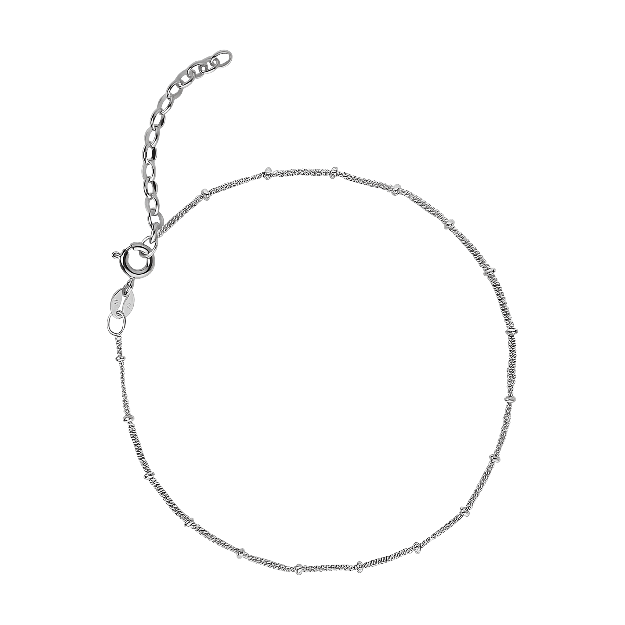 Jeberg Jewellery Fußkette Nelly, Silber