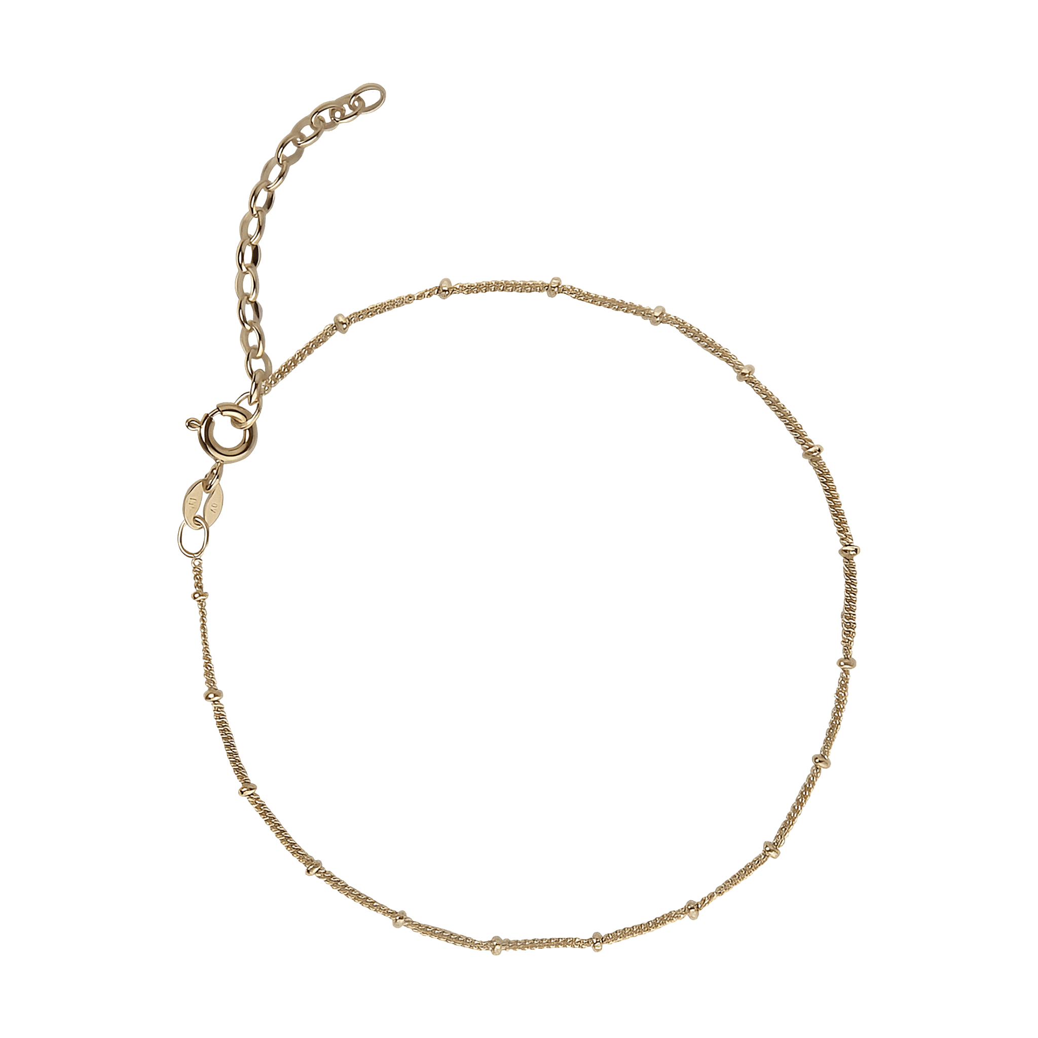 Jeberg Jewellery Fußkette Nelly, vergoldet