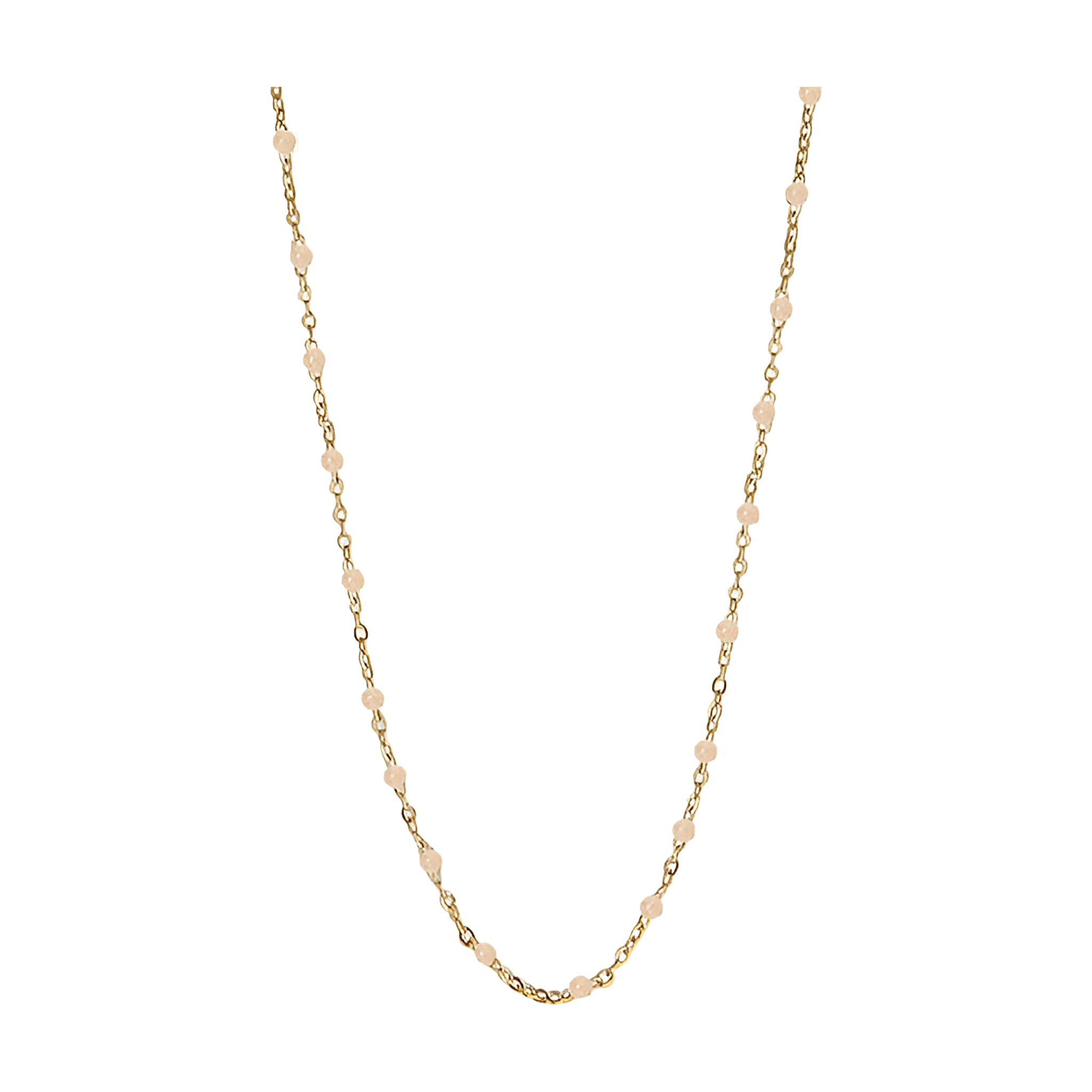 Jeberg Jewellery Kette Ivy Beaded Rosewood, vergoldet