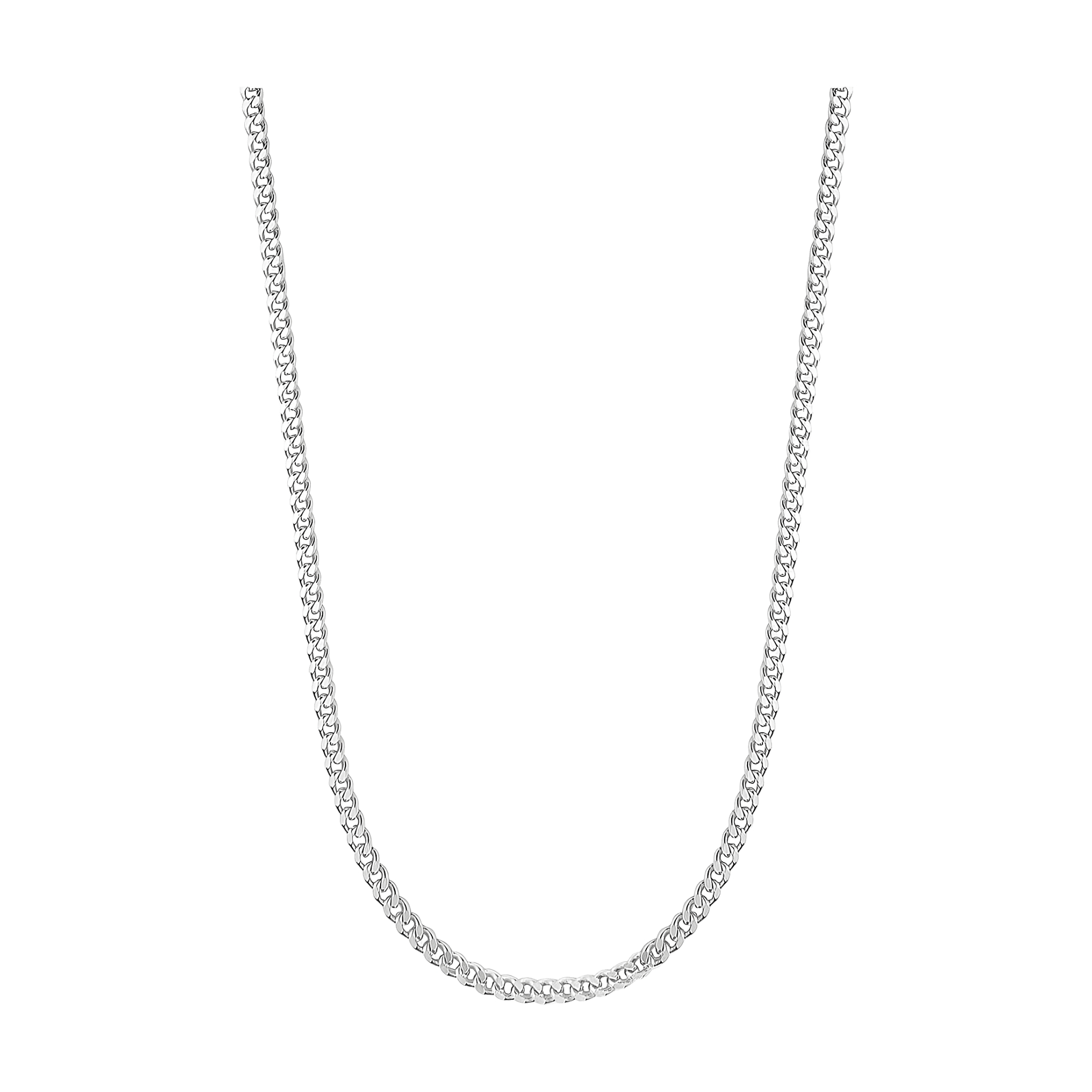 Jeberg Jewellery Kette Saga 3 mm Panzer, Silber