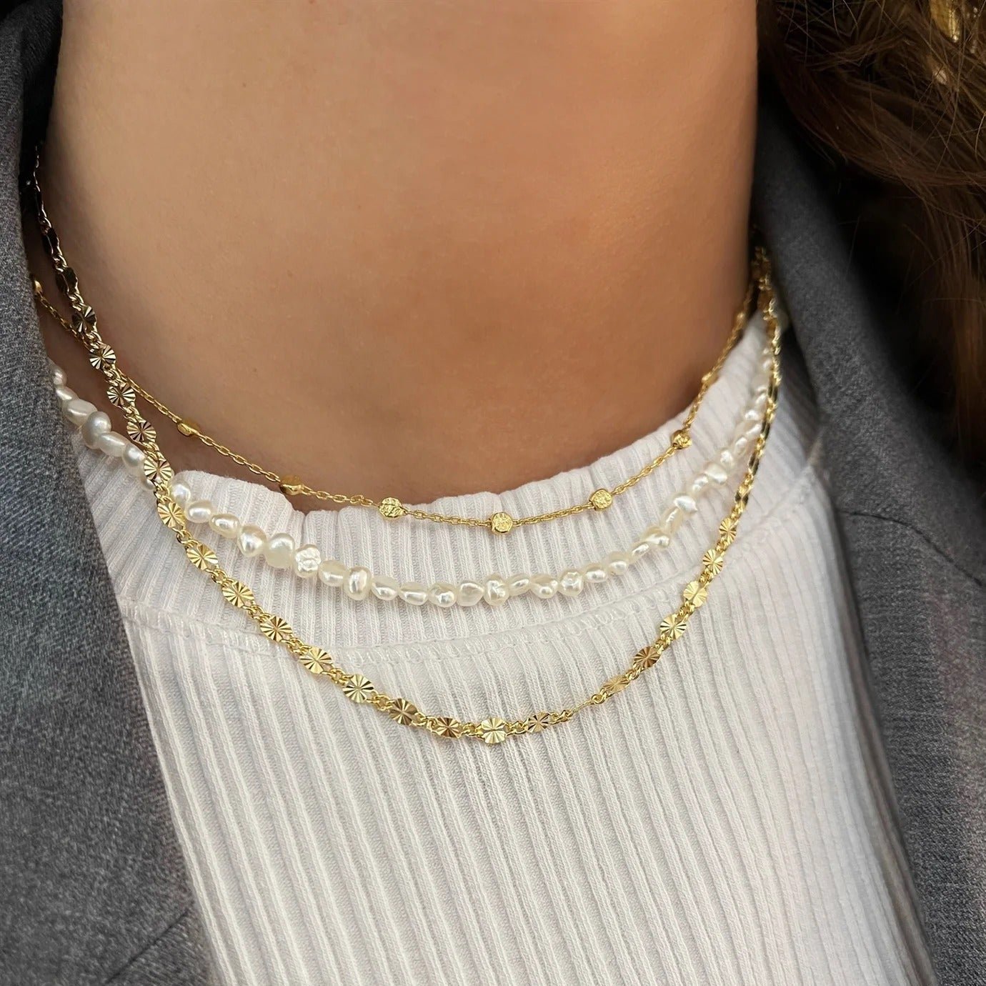 Jeberg Jewellery Kette Stella, Silber