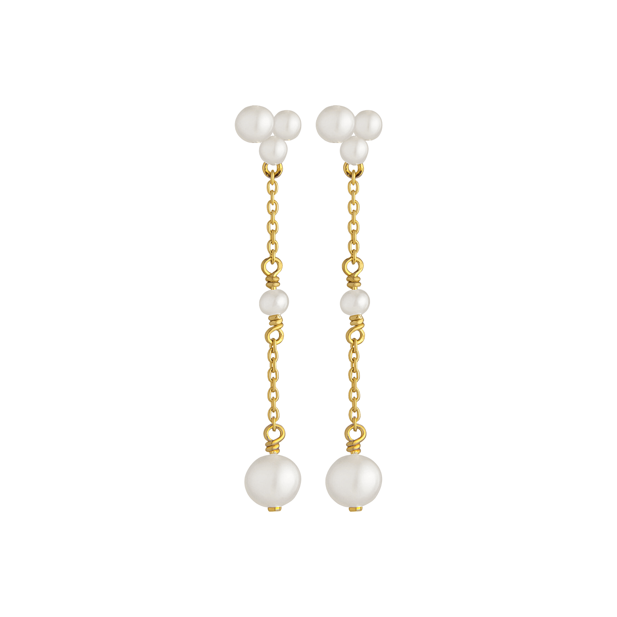 Jeberg Jewellery Ohrringe Cordelia Pearl Drop, vergoldet