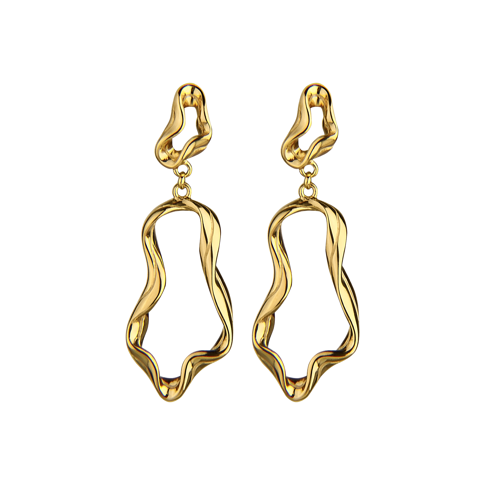 Jeberg Jewellery Ohrringe Sea Goddess, vergoldet