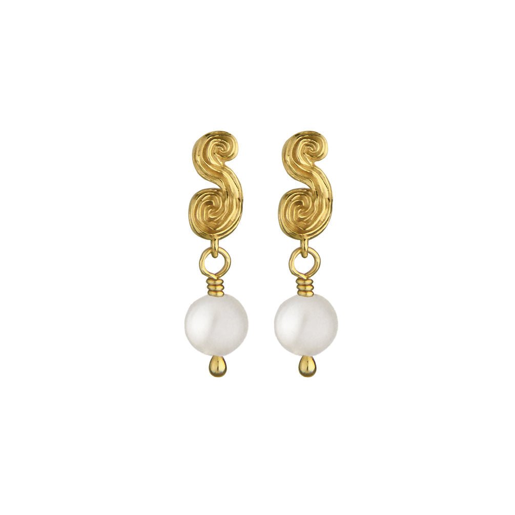 Jeberg Jewellery Ohrringe Seaside Stories Pearl, vergoldet
