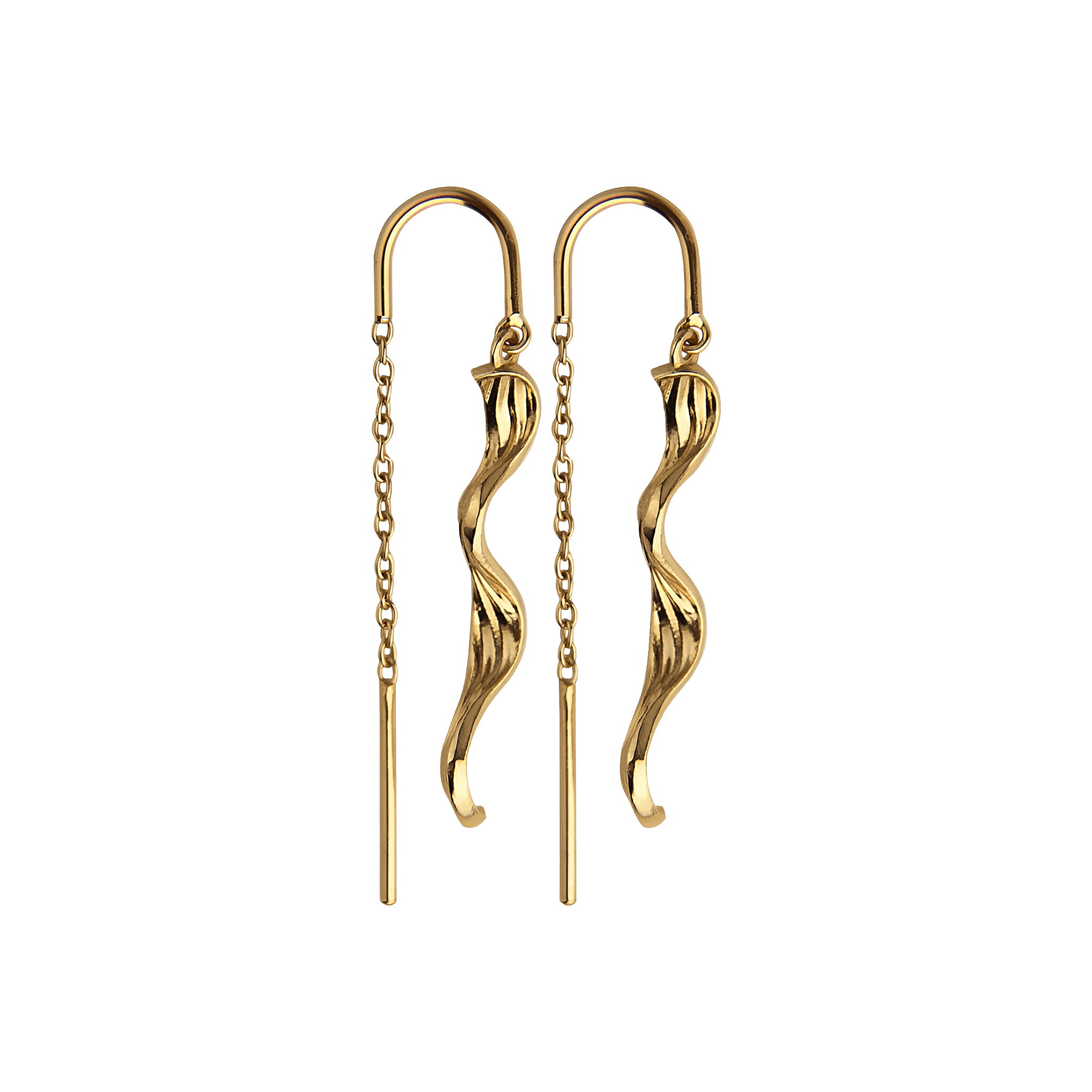 Jeberg Jewellery Ohrringe Seaside Stories Swirly, vergoldet