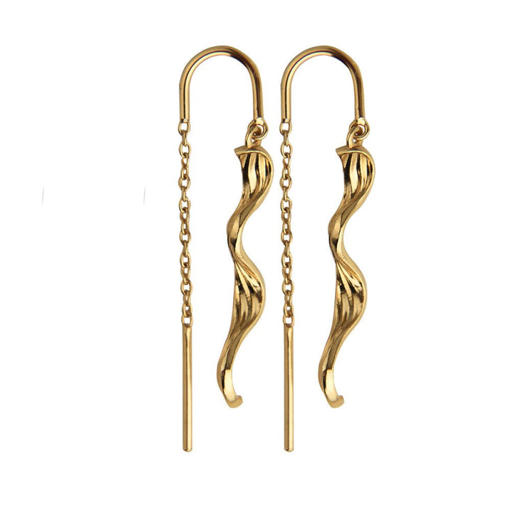 Jeberg Jewellery Ohrringe Seaside Stories Swirly, vergoldet