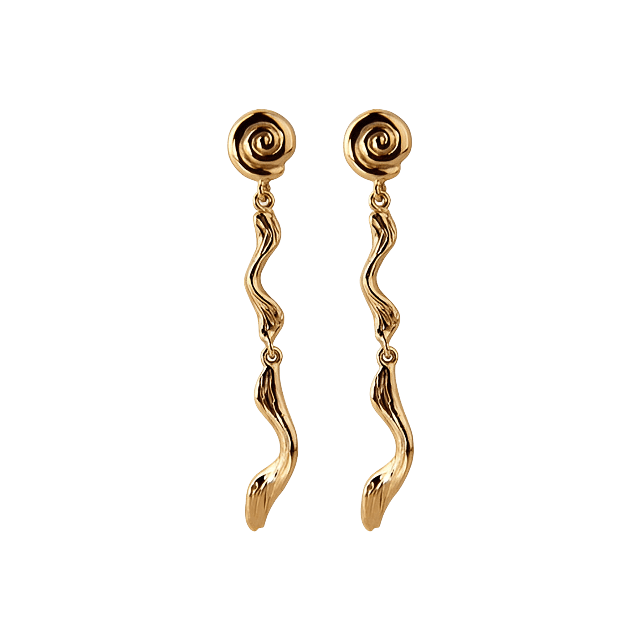 Jeberg Jewellery Ohrringe Shell Drop, vergoldet