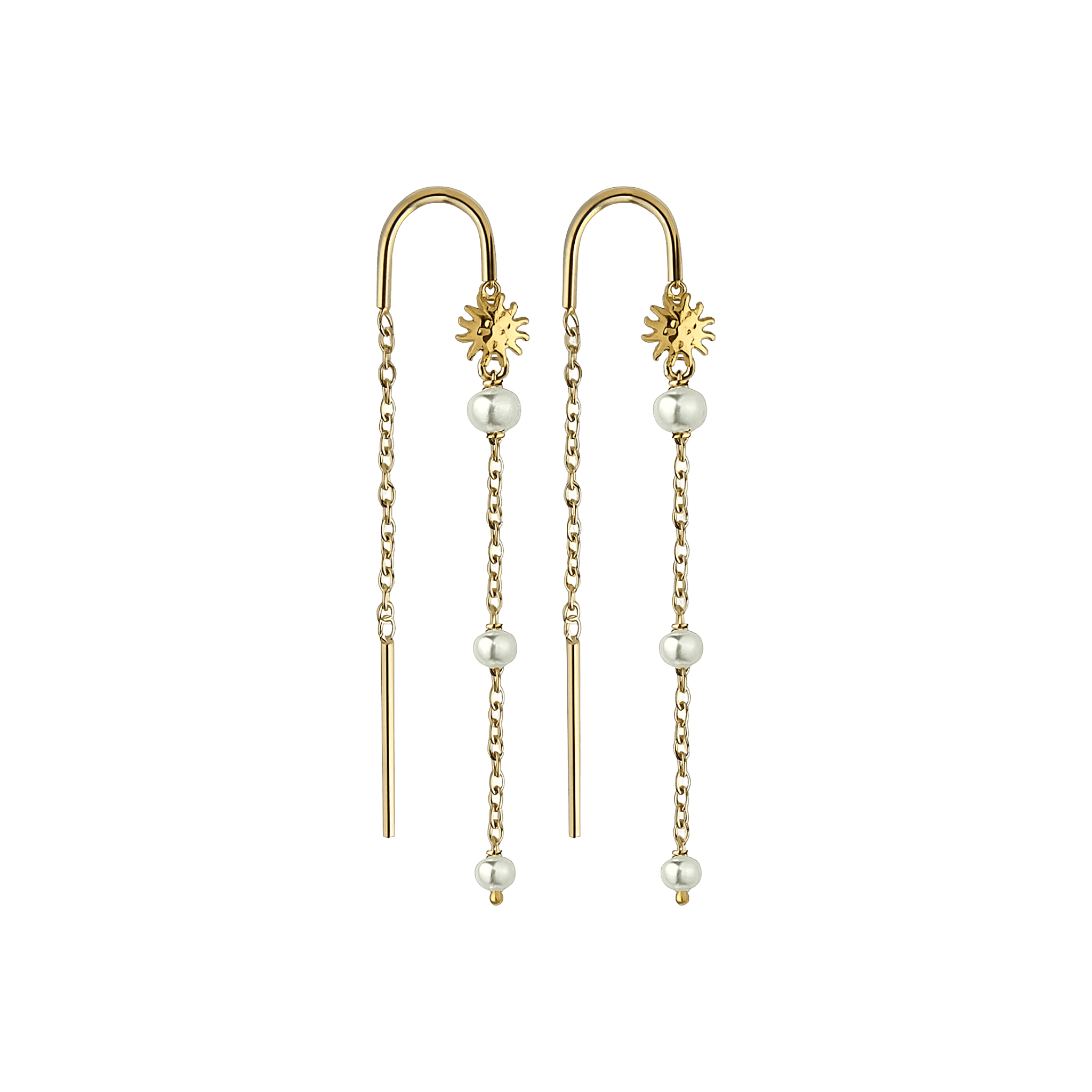 Jeberg Jewellery Ohrringe Sunshower, vergoldet