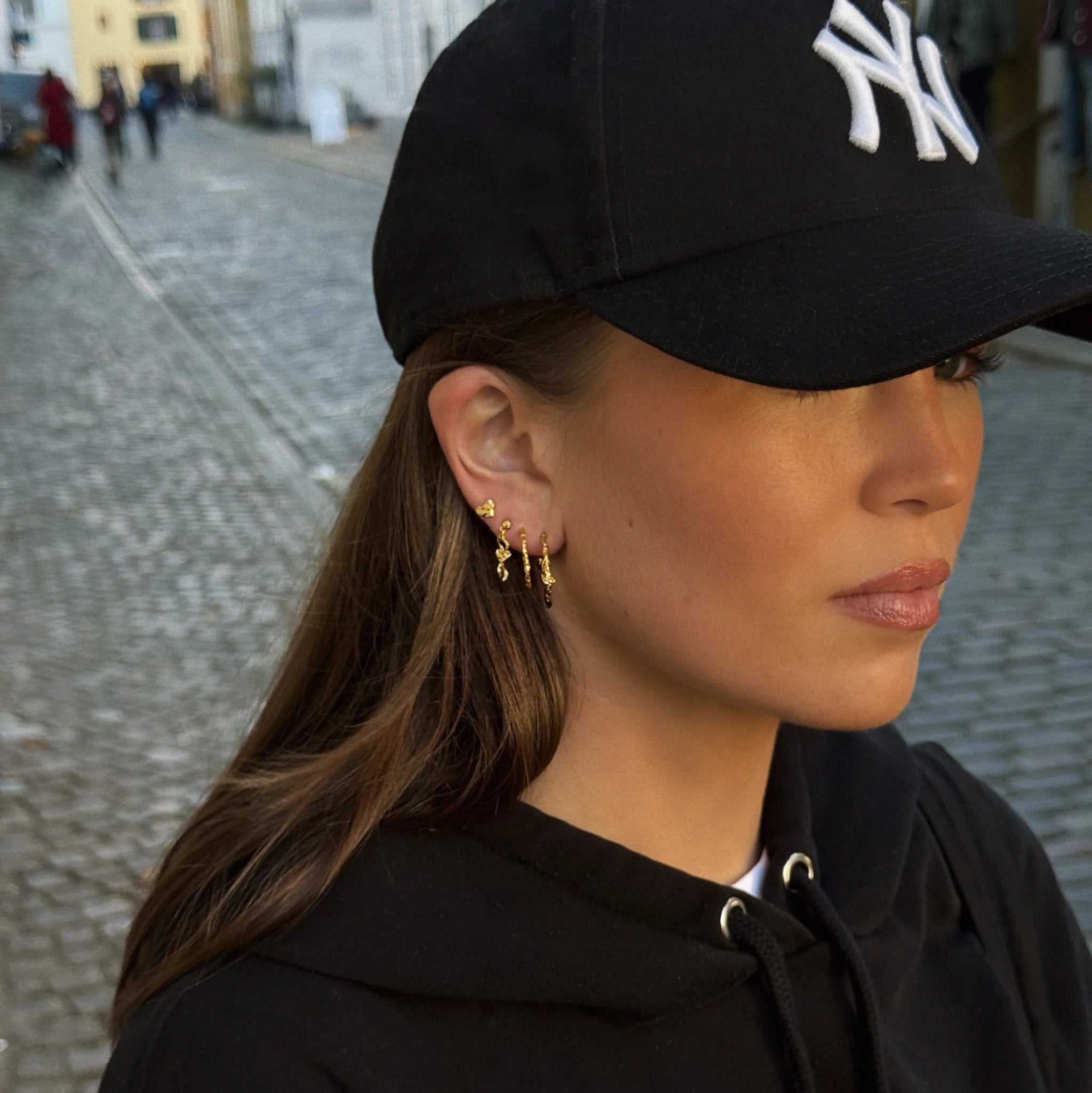 Jeberg Jewellery Ohrringe Wild Hearts, vergoldet