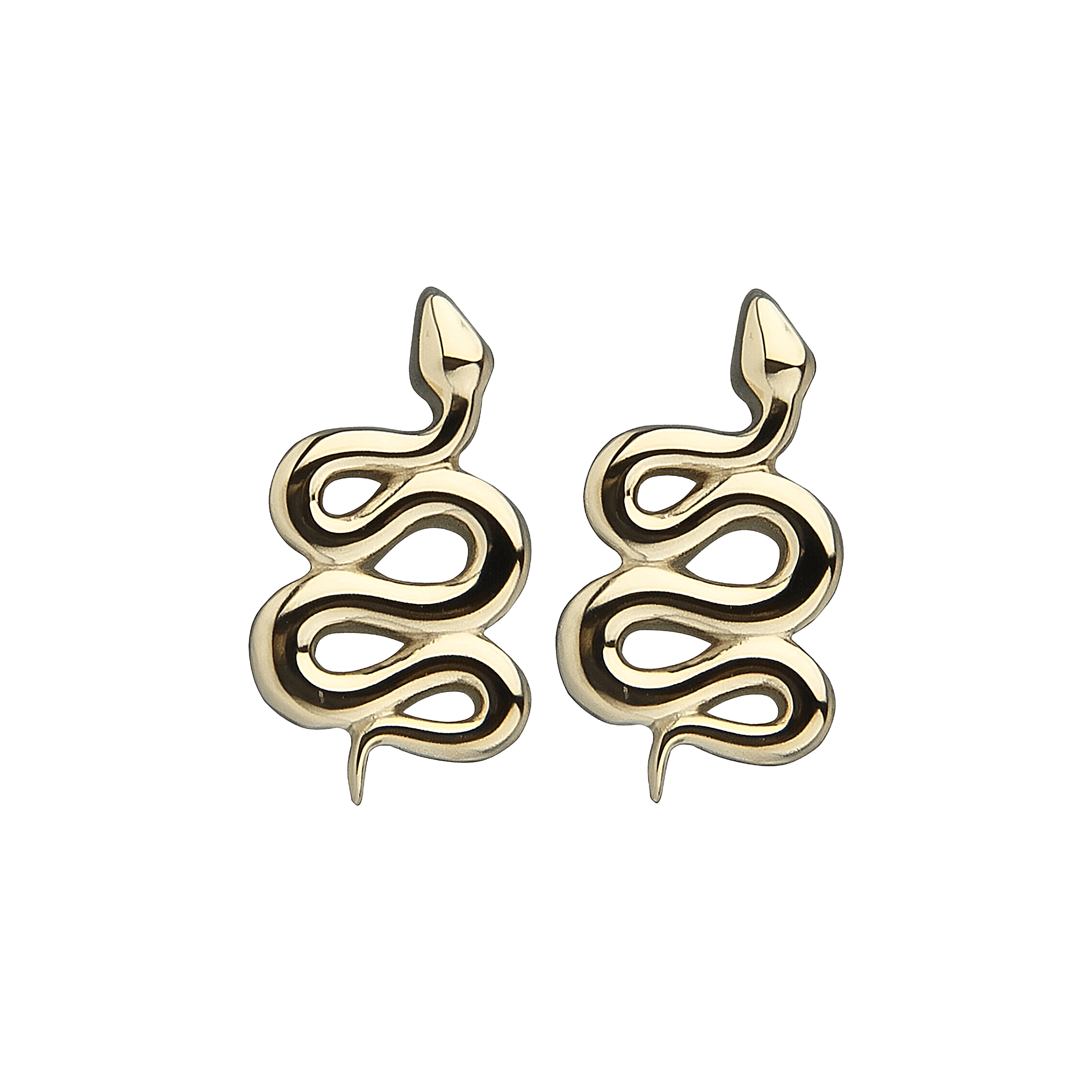 Jeberg Jewellery Ohrstecker Mini Snake, vergoldet