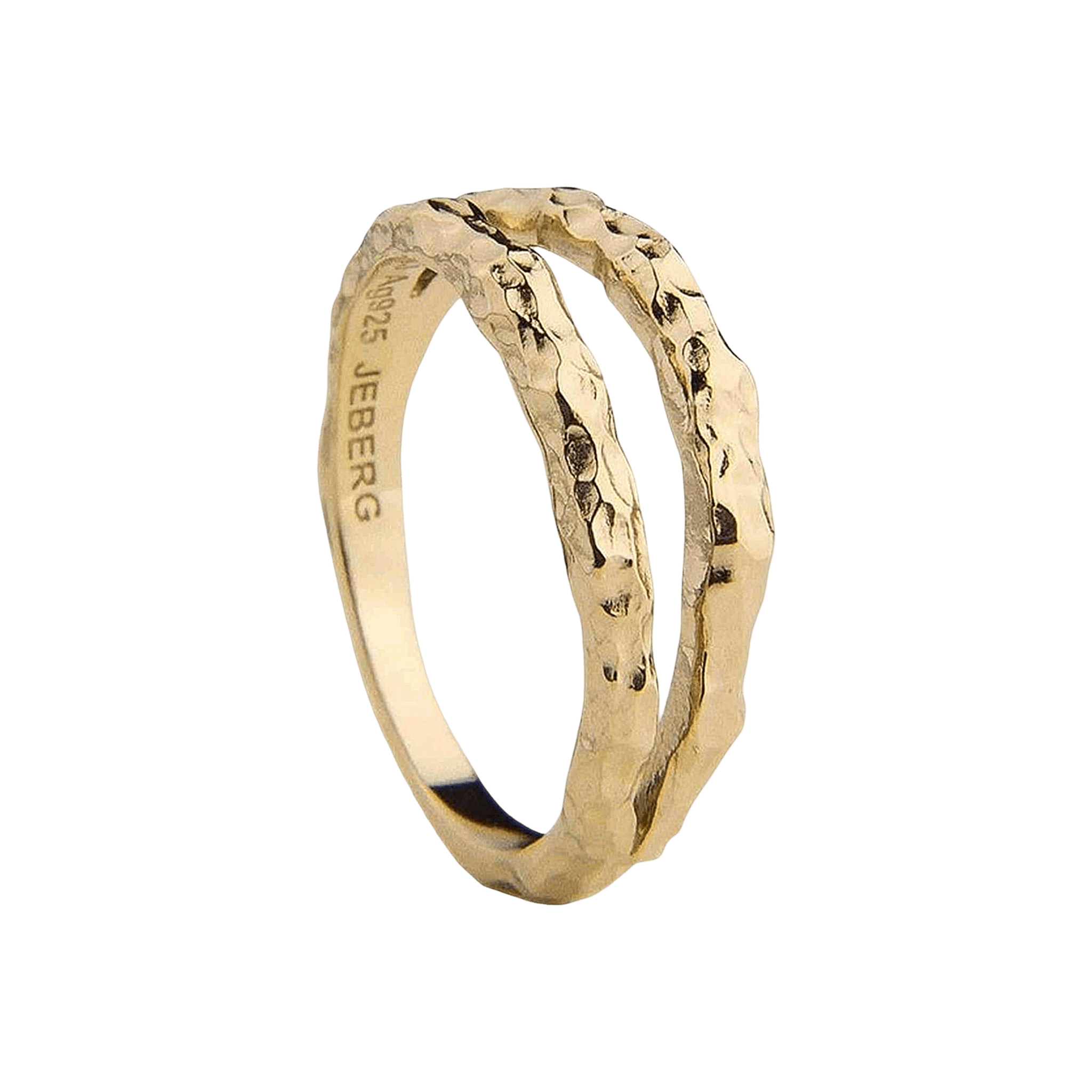 Jeberg Jewellery Ring I AM GOLD Double, vergoldet