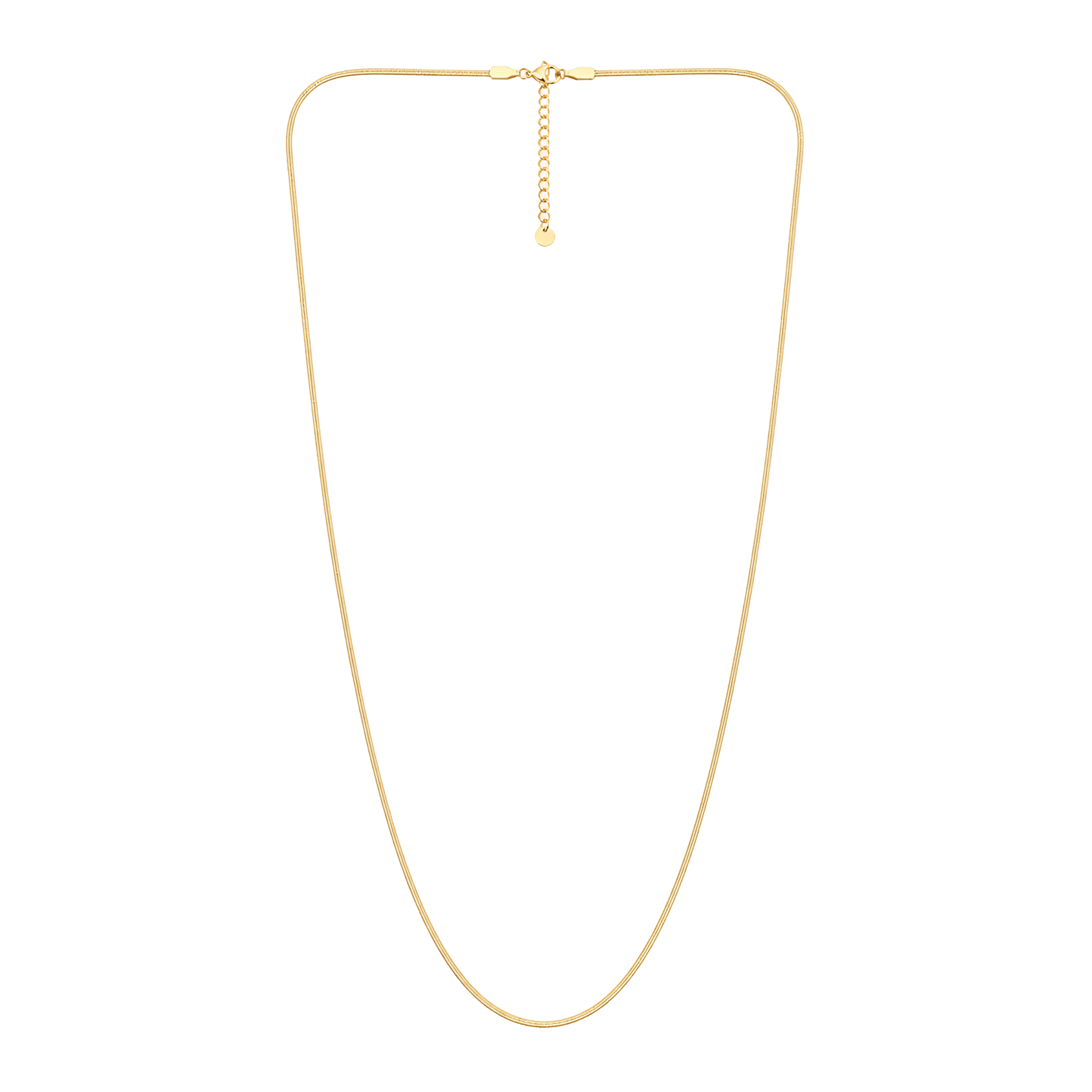 Kette Flow lang, Edelstahl goldfarben (PVD)