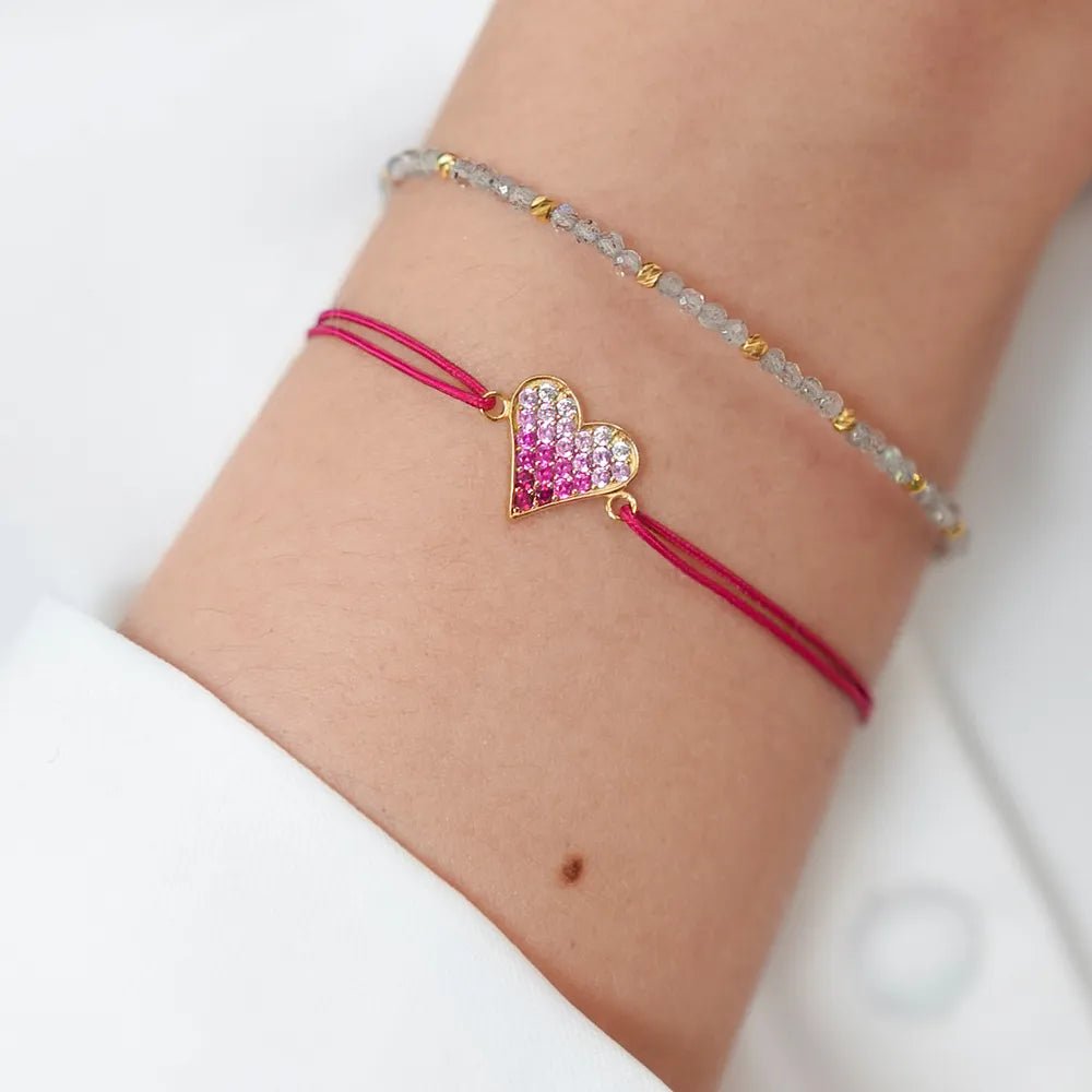 Leaf Armband Serenity, Labradorit, Silber