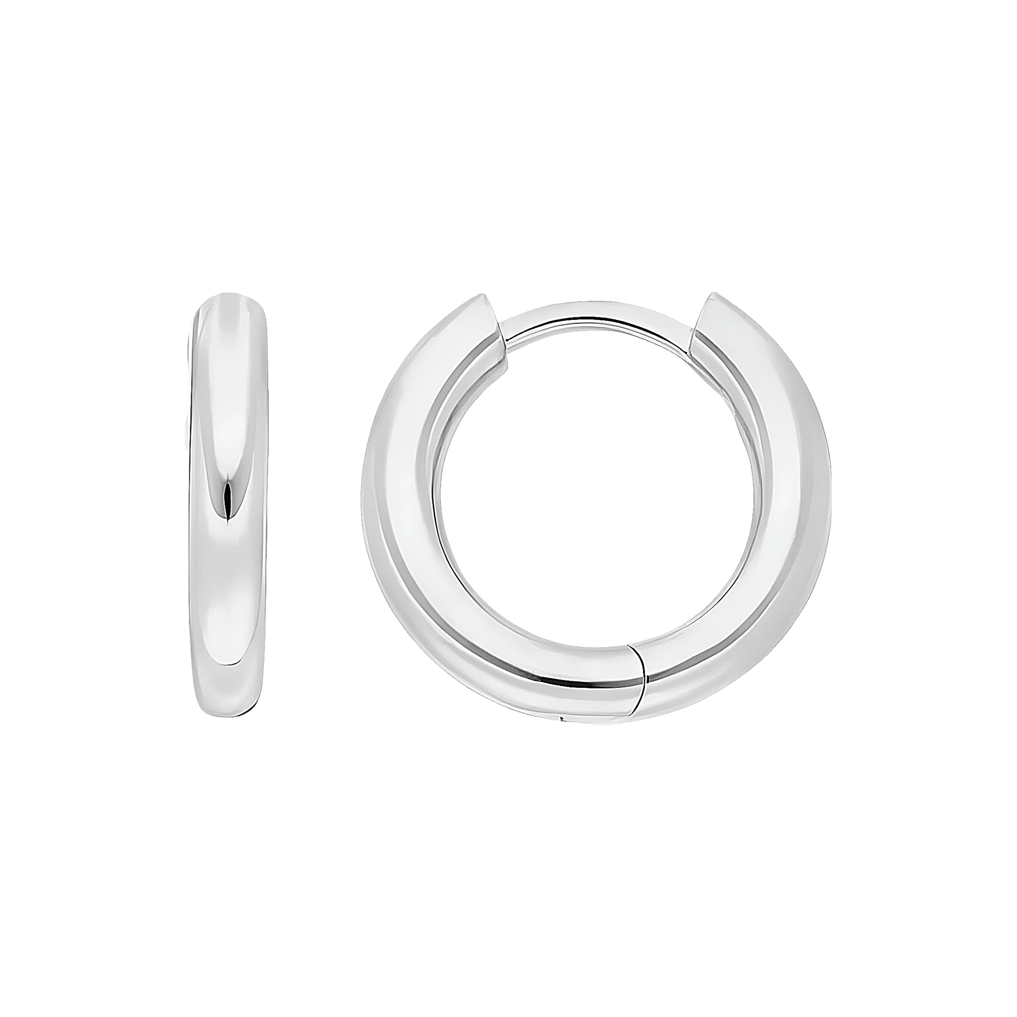 Leaf Creolen Basic Bold, 15 mm, Silber