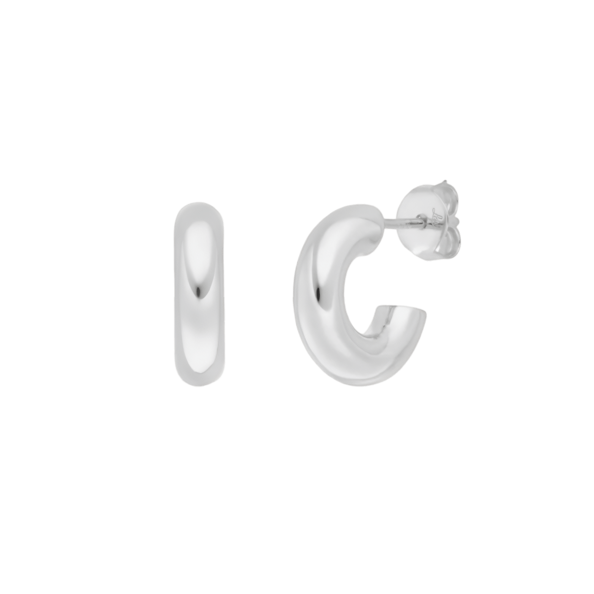 Leaf Creolen Bold, Silber