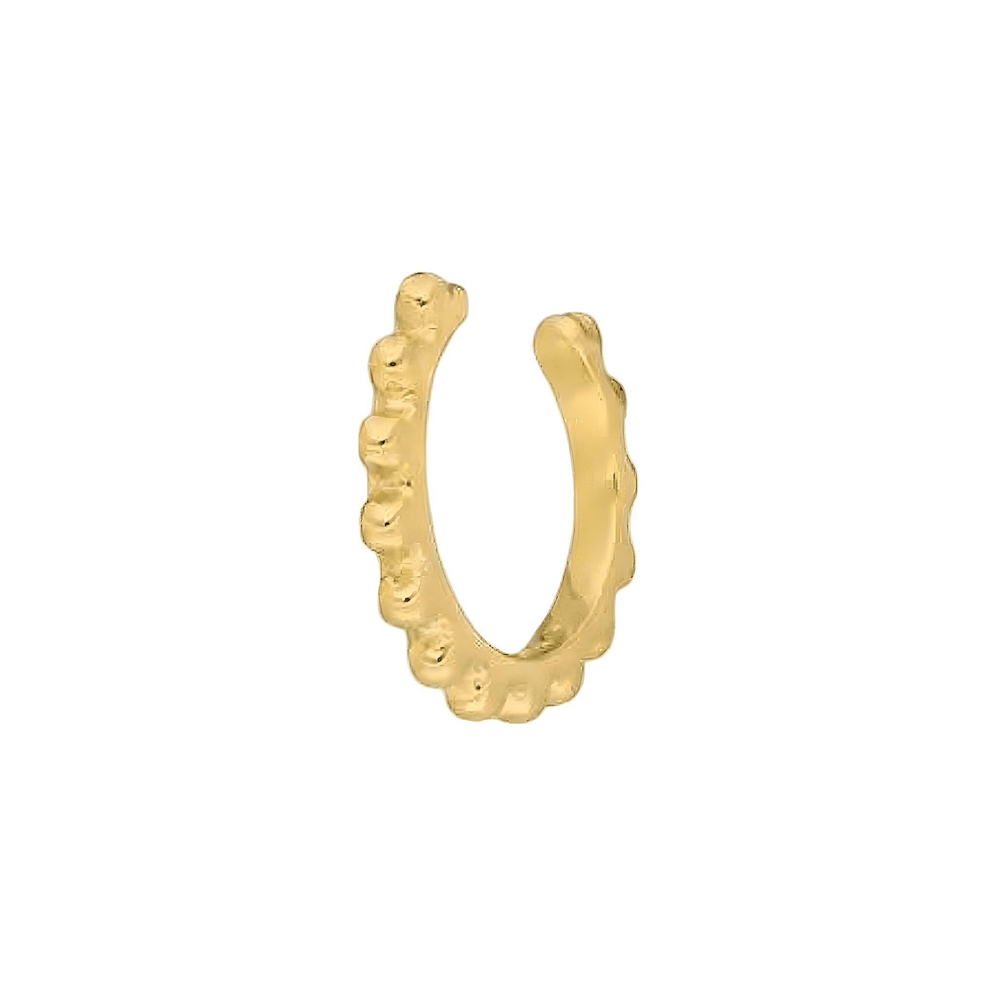 Leaf Earcuff Bubbles, vergoldet