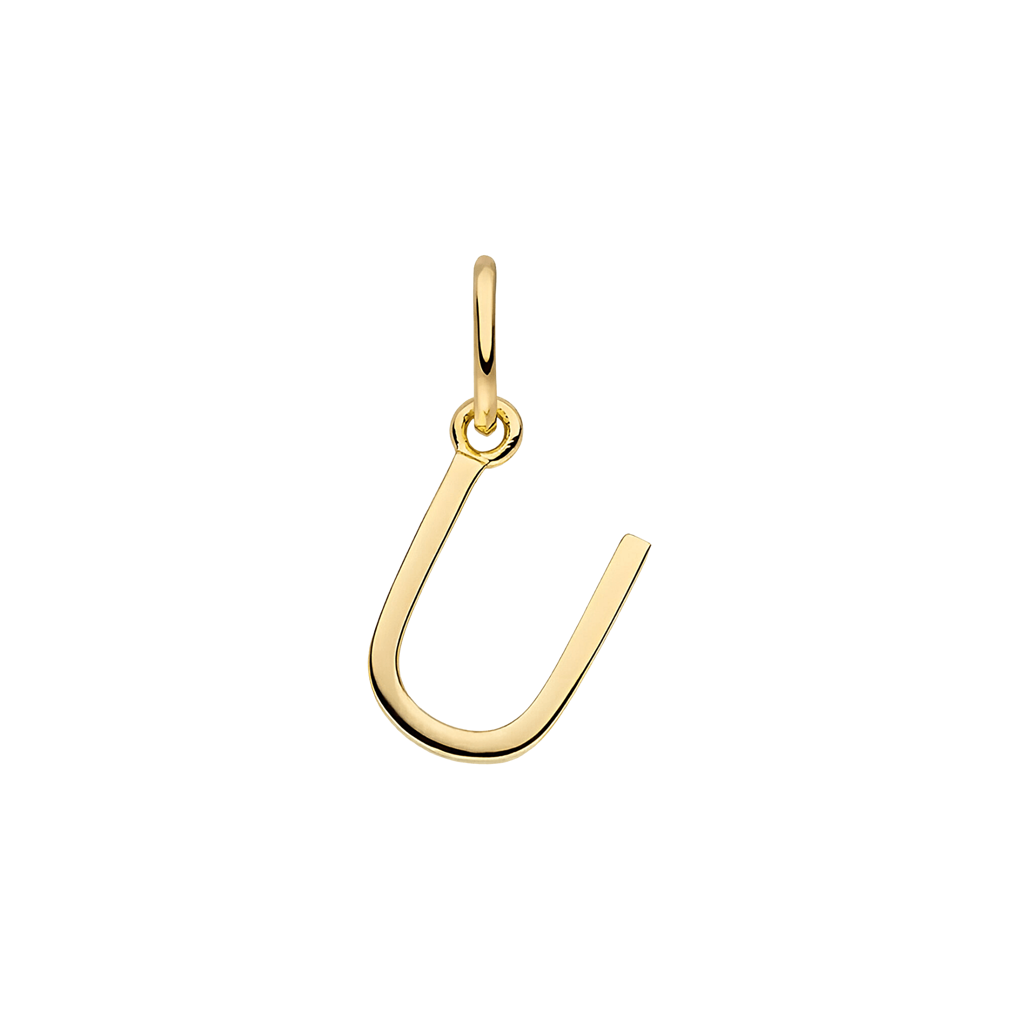 Leaf Kette Buchstabenanhänger, vergoldet