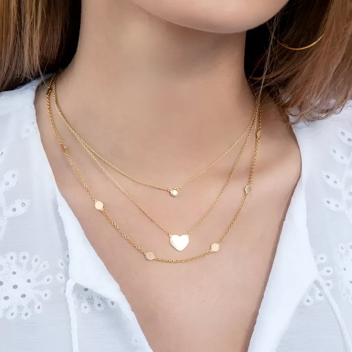 Leaf Kette Pure mit Zirkonia, Silber