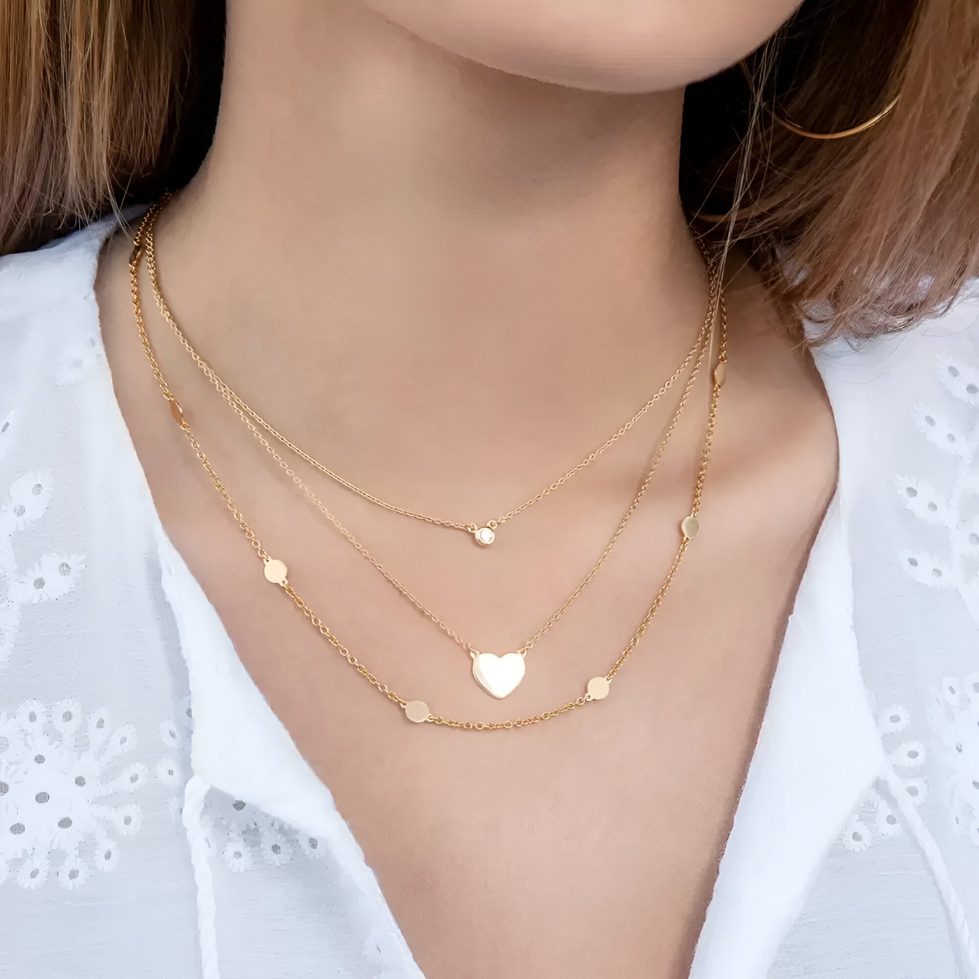 Leaf Kette Pure mit Zirkonia, Silber