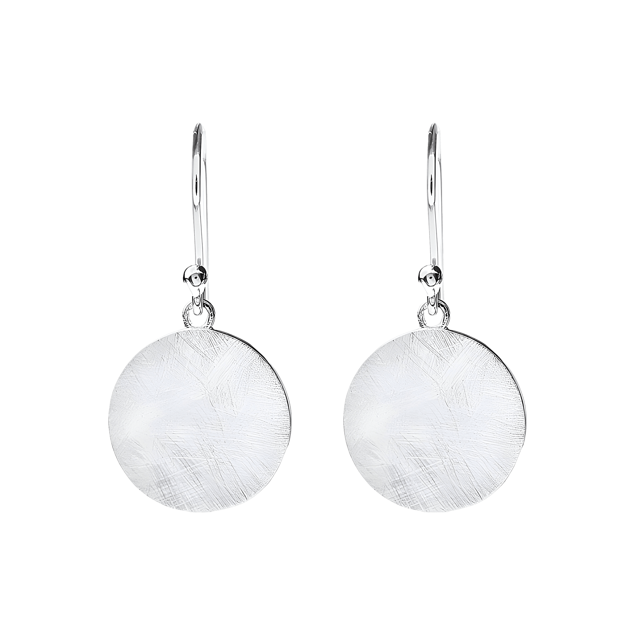 Leaf Ohrringe Plättchen, Silber