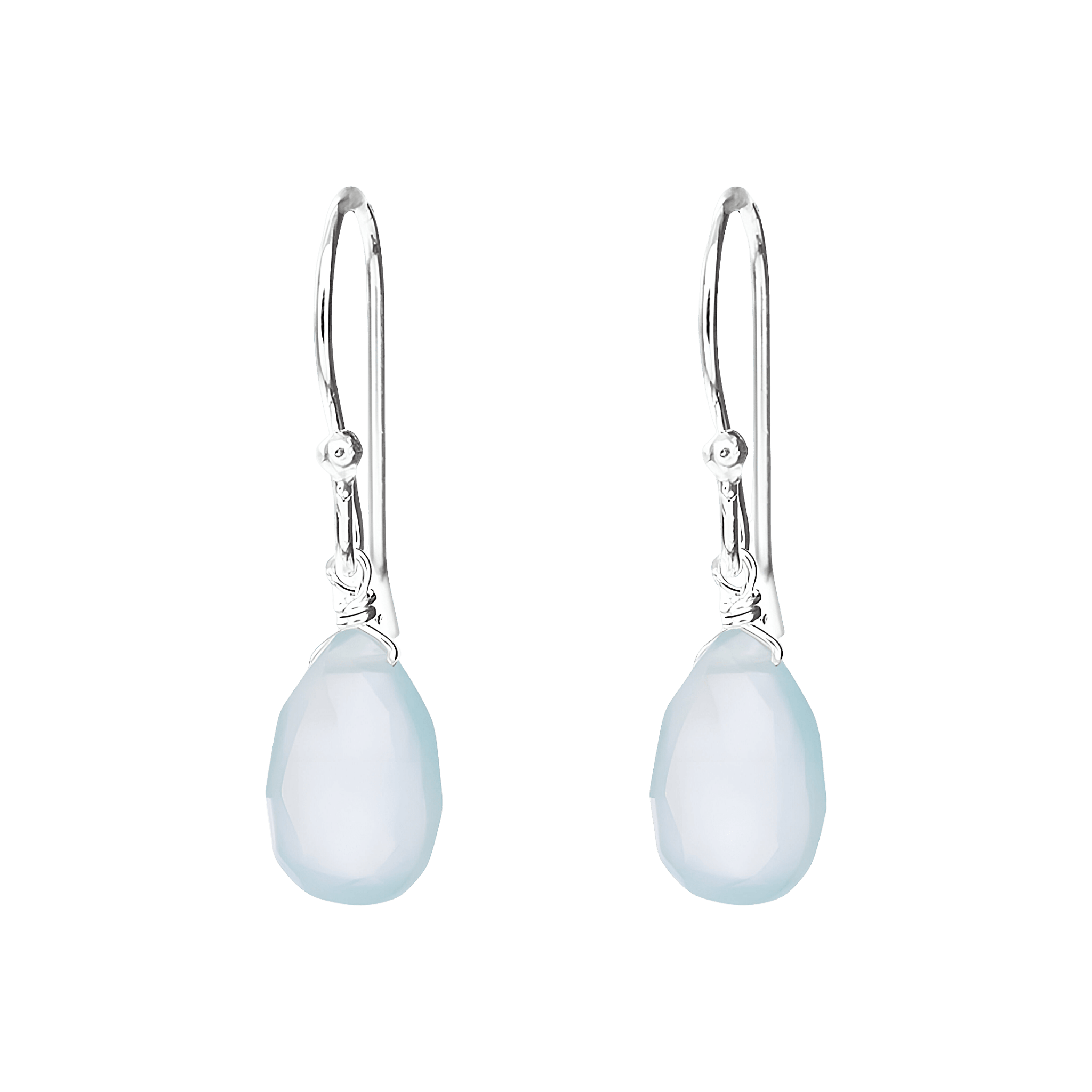 Leaf Ohrringe Tropfen Aqua Calzedon, Silber