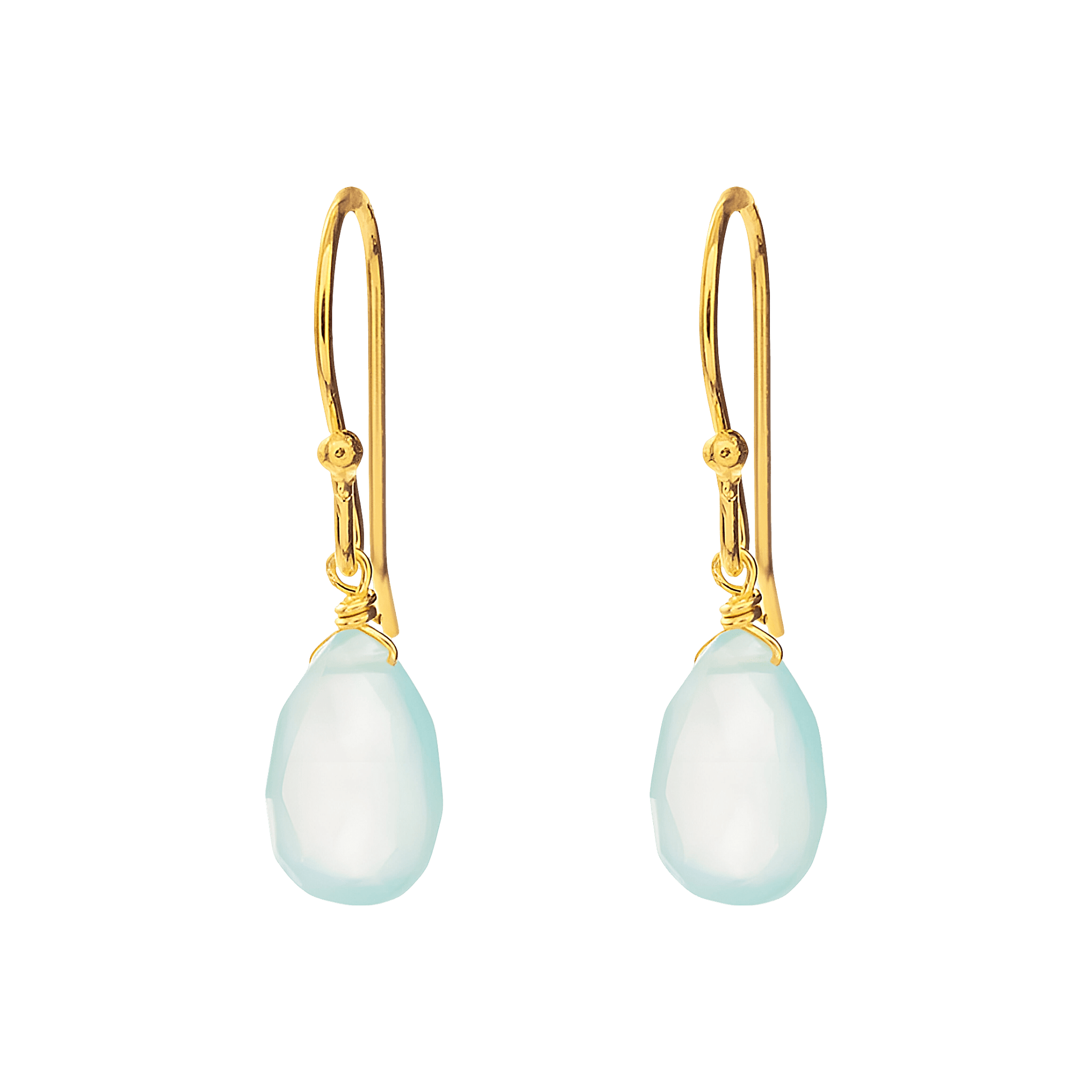 Leaf Ohrringe Tropfen Aqua Calzedon, vergoldet