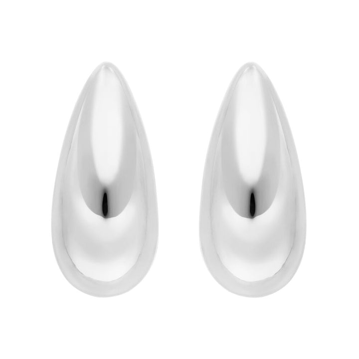 Leaf Ohrstecker Big Drop, Silber