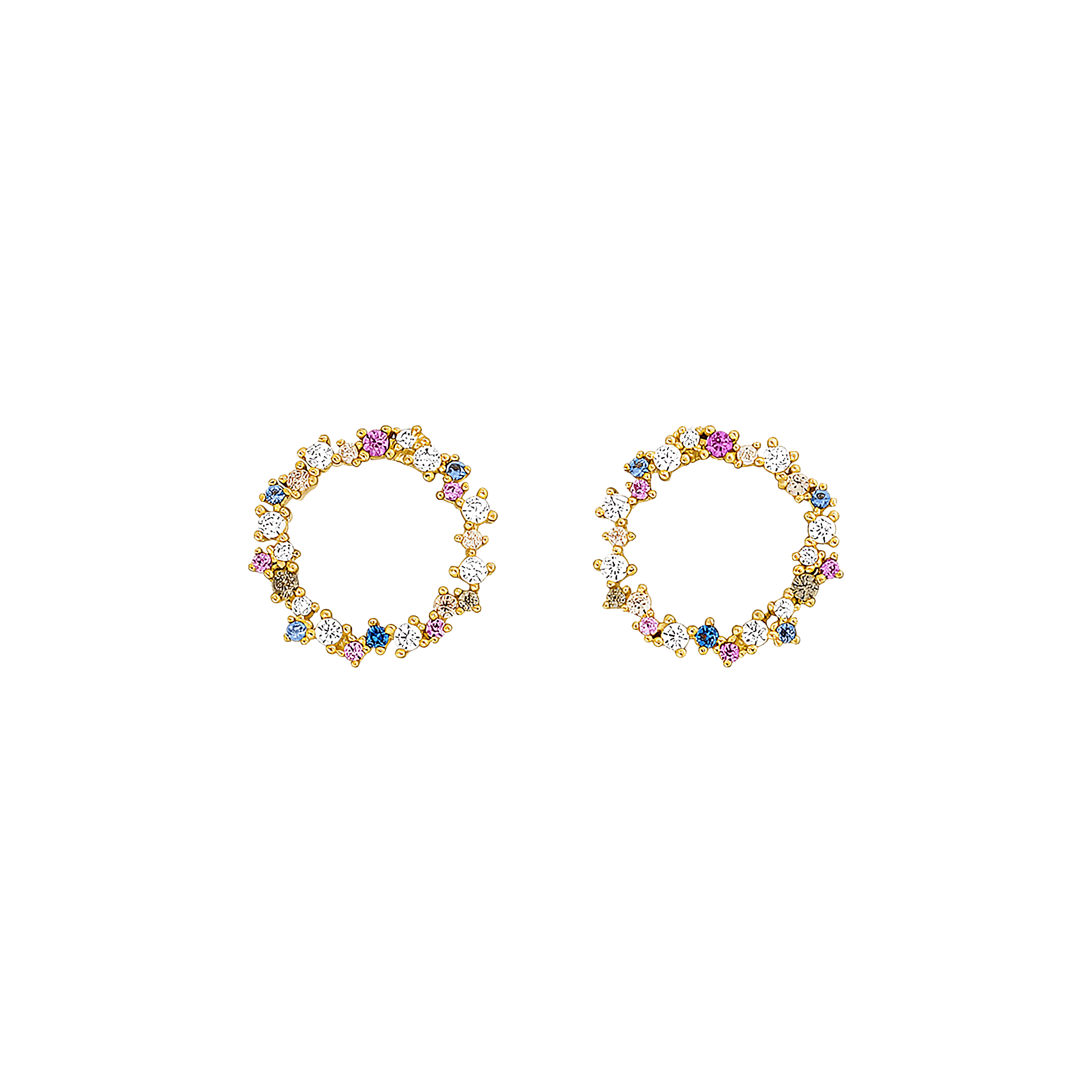 Leaf Ohrstecker Candy, vergoldet