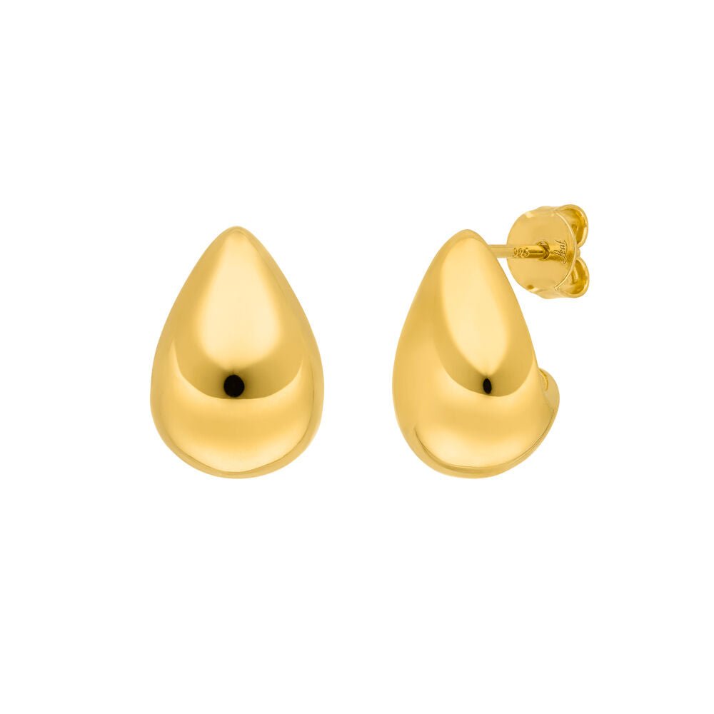 Leaf Ohrstecker One Drop, vergoldet